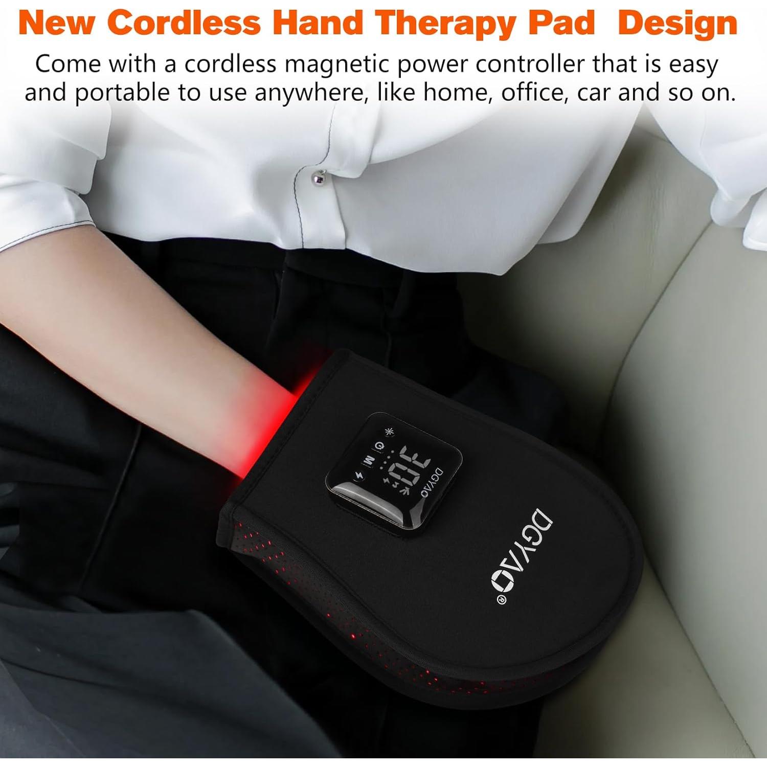 Guante Terapia Luz Roja TUOB Inalámbrico 4000mAh Alivio Dolor