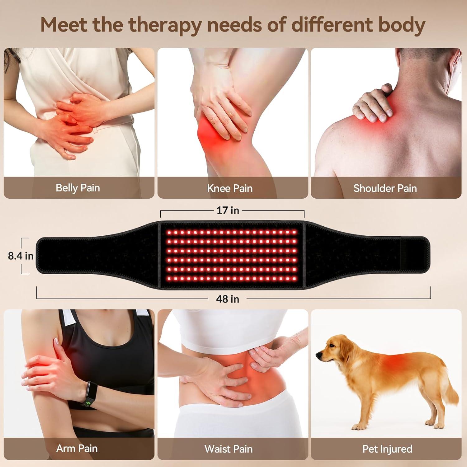 Cinturón de Terapia de Luz Roja LAFCARE 5000mAh 660nm 850nm