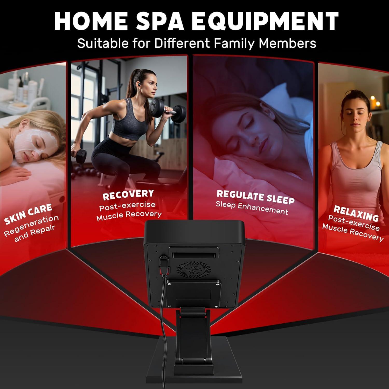 Panel de Terapia de Luz Roja IKONIW 70 LEDs 350W Ajustable