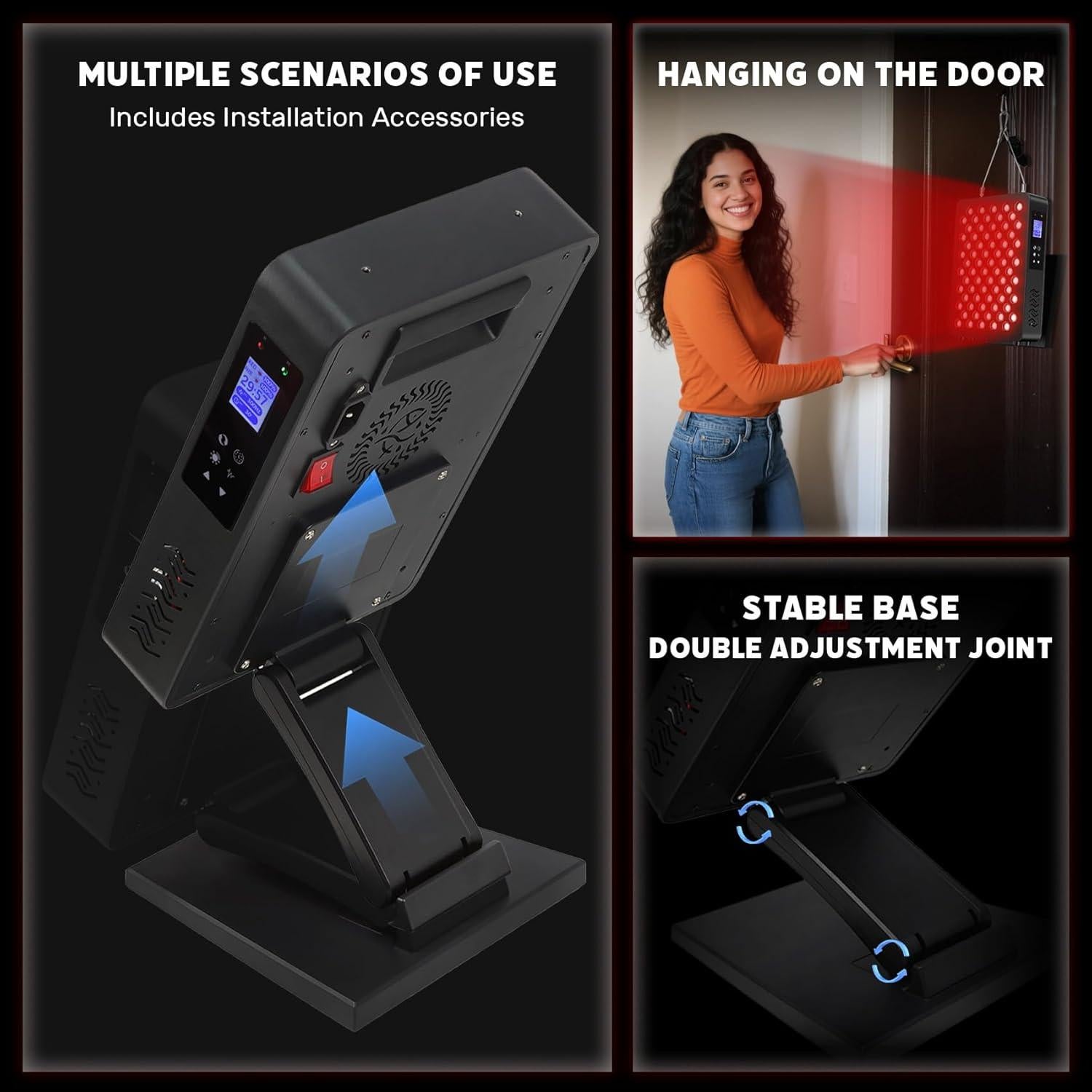 Panel de Terapia de Luz Roja IKONIW 70 LEDs 350W Ajustable