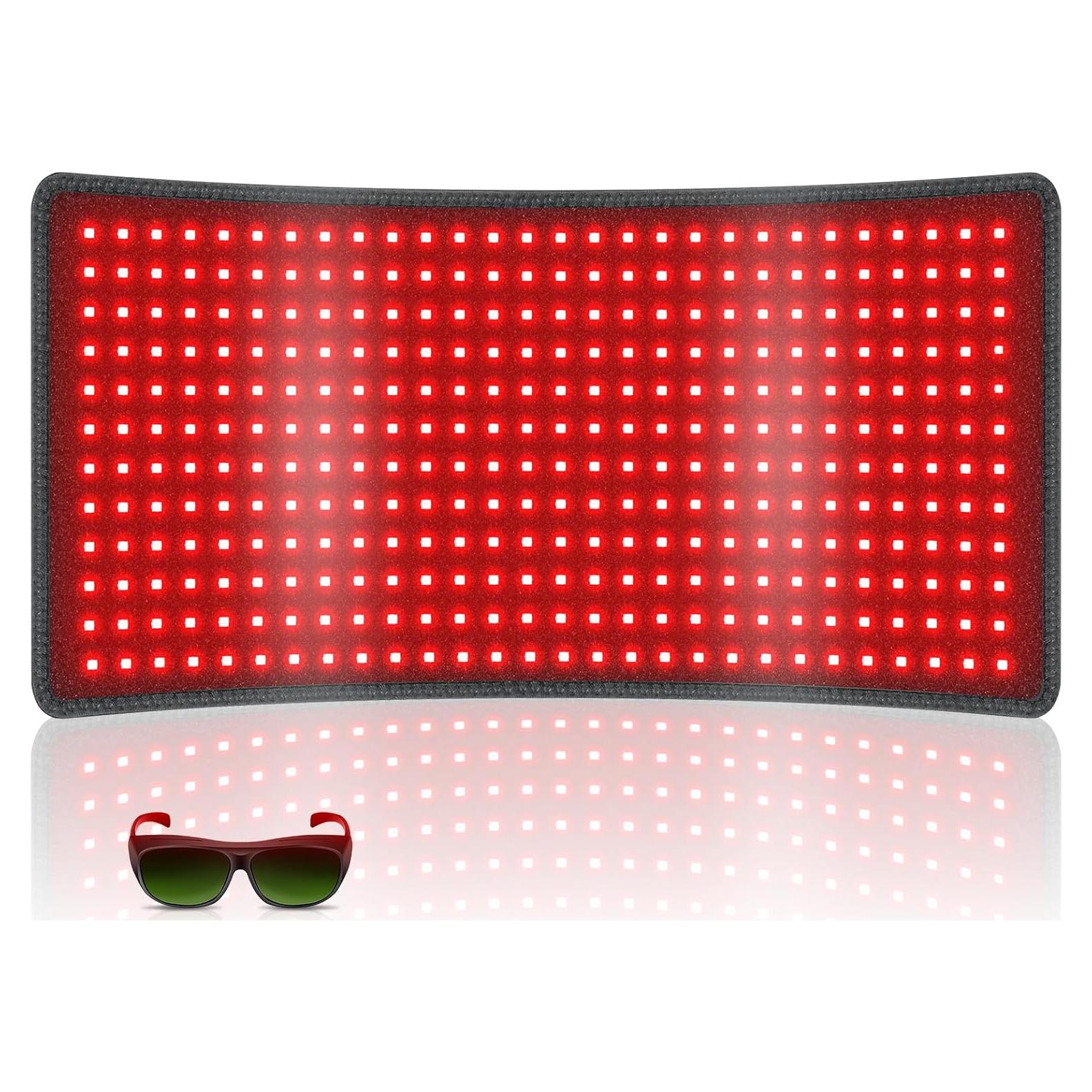 Alfombrilla de Terapia de Luz Roja Rikimxin 87.2x40.4cm 406 LEDs