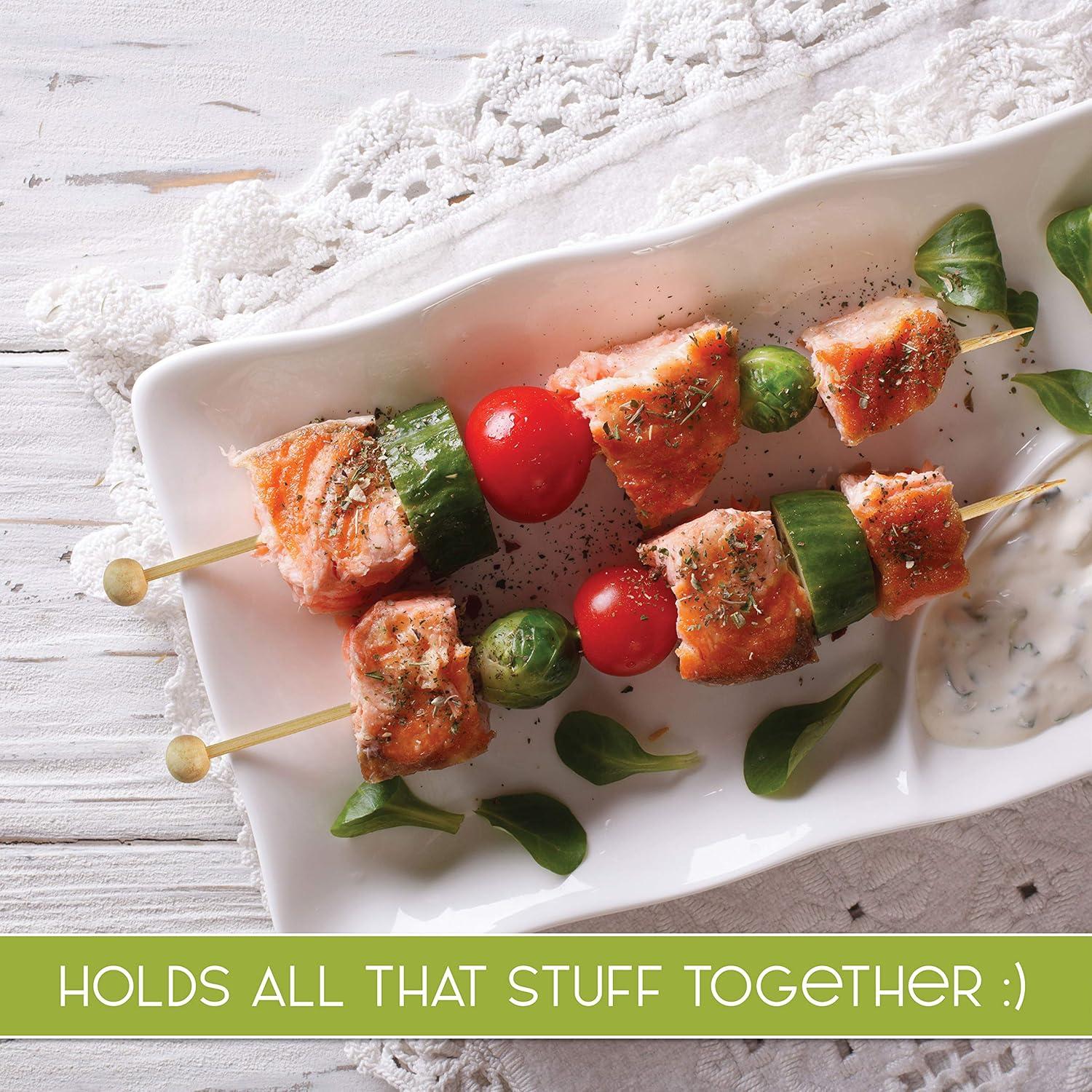 Palillos de cóctel de bambú Plasticpro 8.9 cm - Paquete de 200