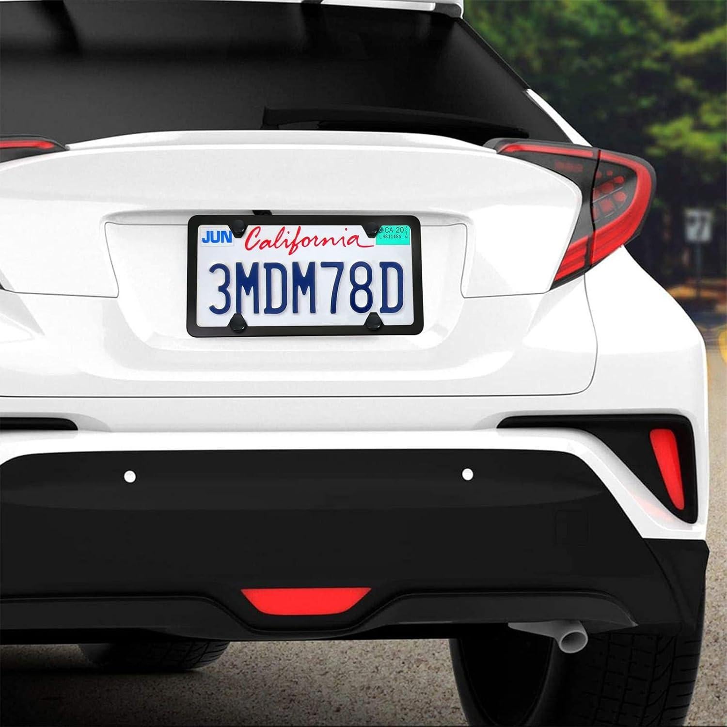 Tornillos de Placa de Licencia Antirrobo Aootf M6 20mm Negros