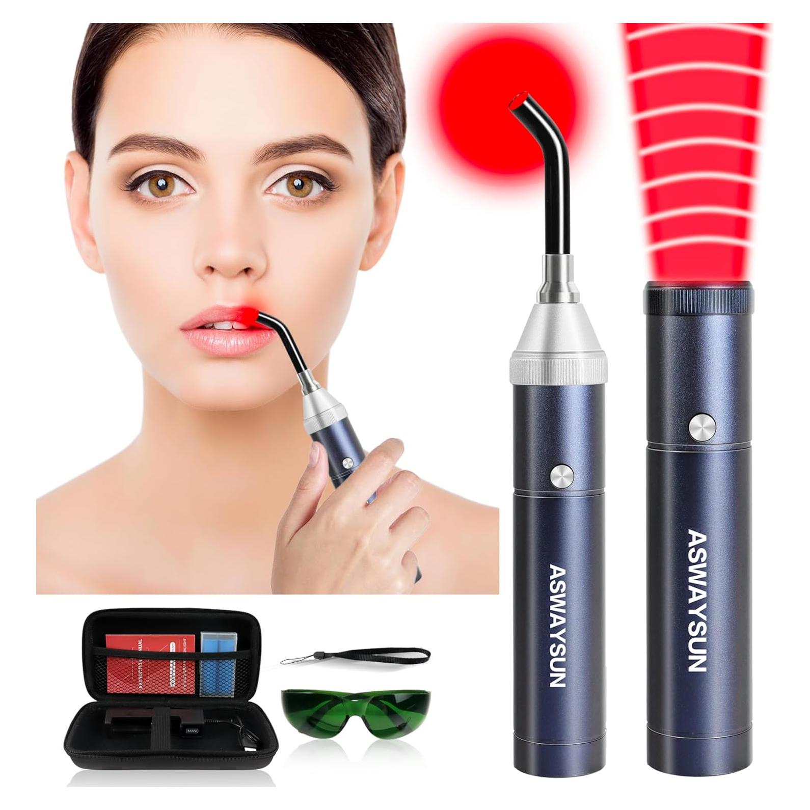 Dispositivo de Terapia de Luz Roja Aswaysun 2 en 1 para Alivio del Dolor