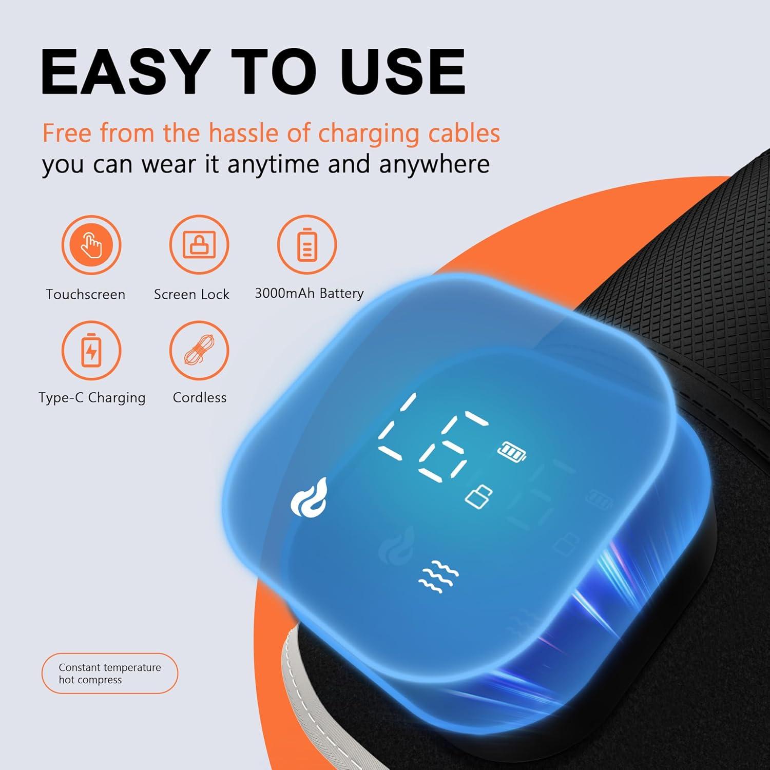 Masajeador de Rodilla RAYOCON con Luz Roja y Calor