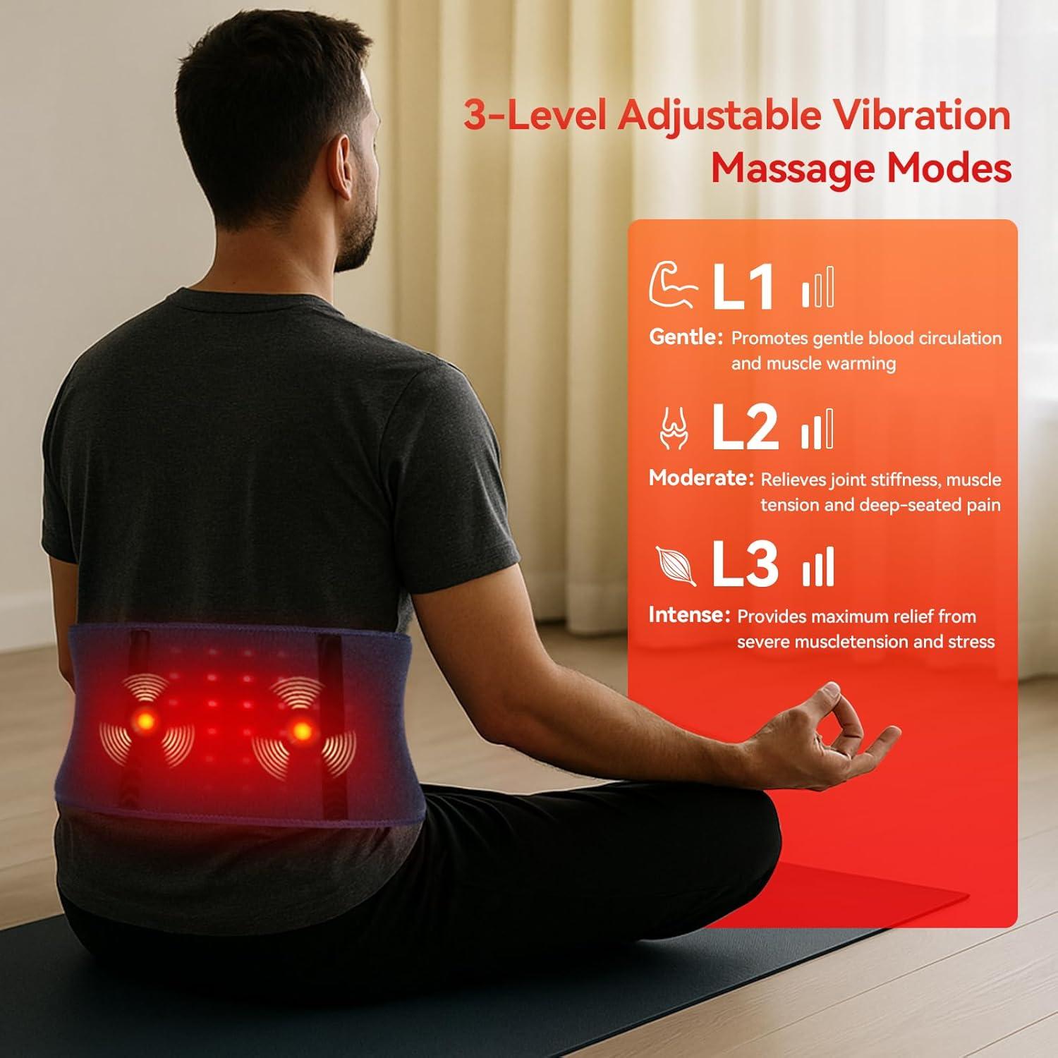 Cinturón de Terapia de Luz Roja Inalámbrico EVATEALE 660/850nm