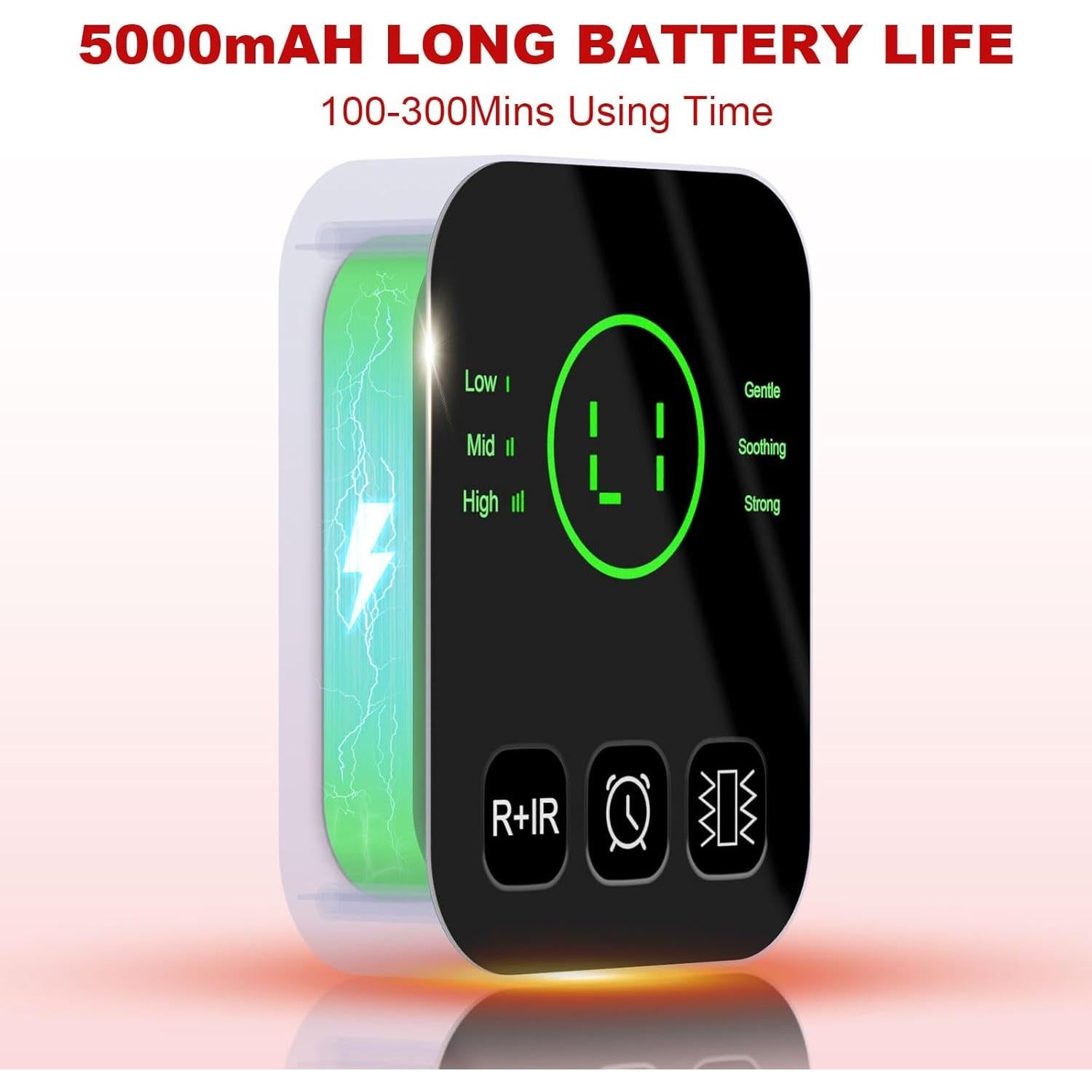 Cinturón de Terapia de Luz Roja Inalámbrico YKeluxon 660nm 850nm