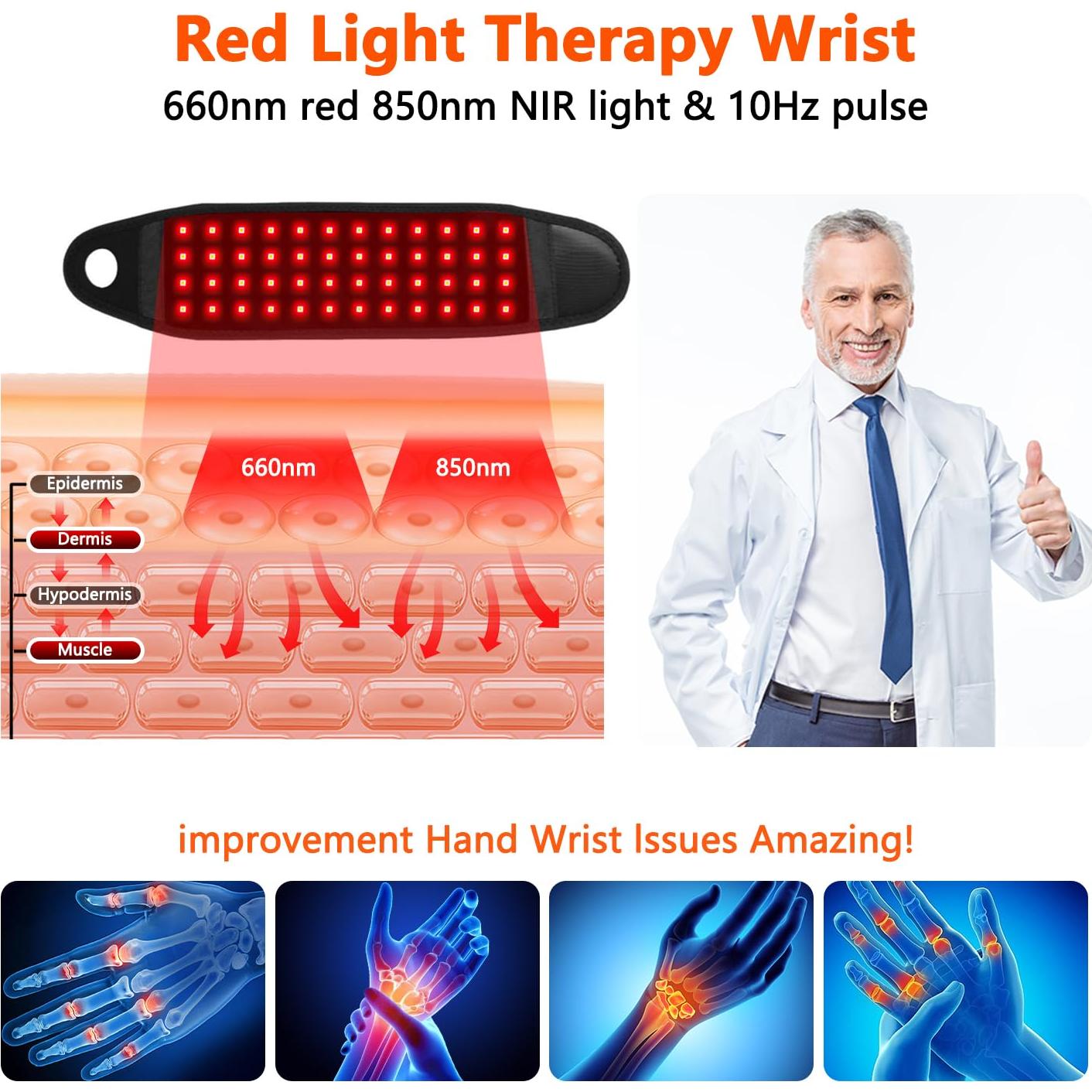 Envoltura Terapia Luz Roja Supersred SR-KC07 660nm 850nm