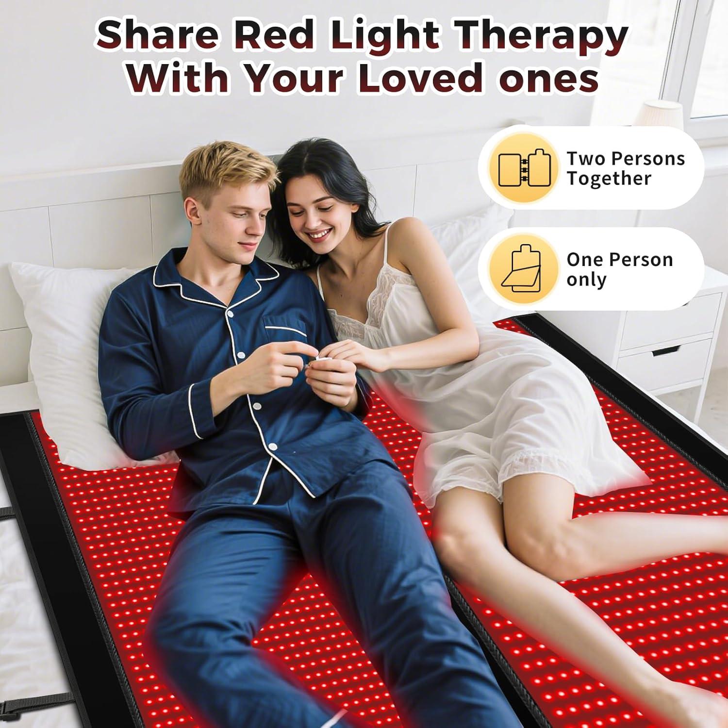 Manta de Terapia de Luz Roja LITDUCK 190x85cm 2570 LEDs