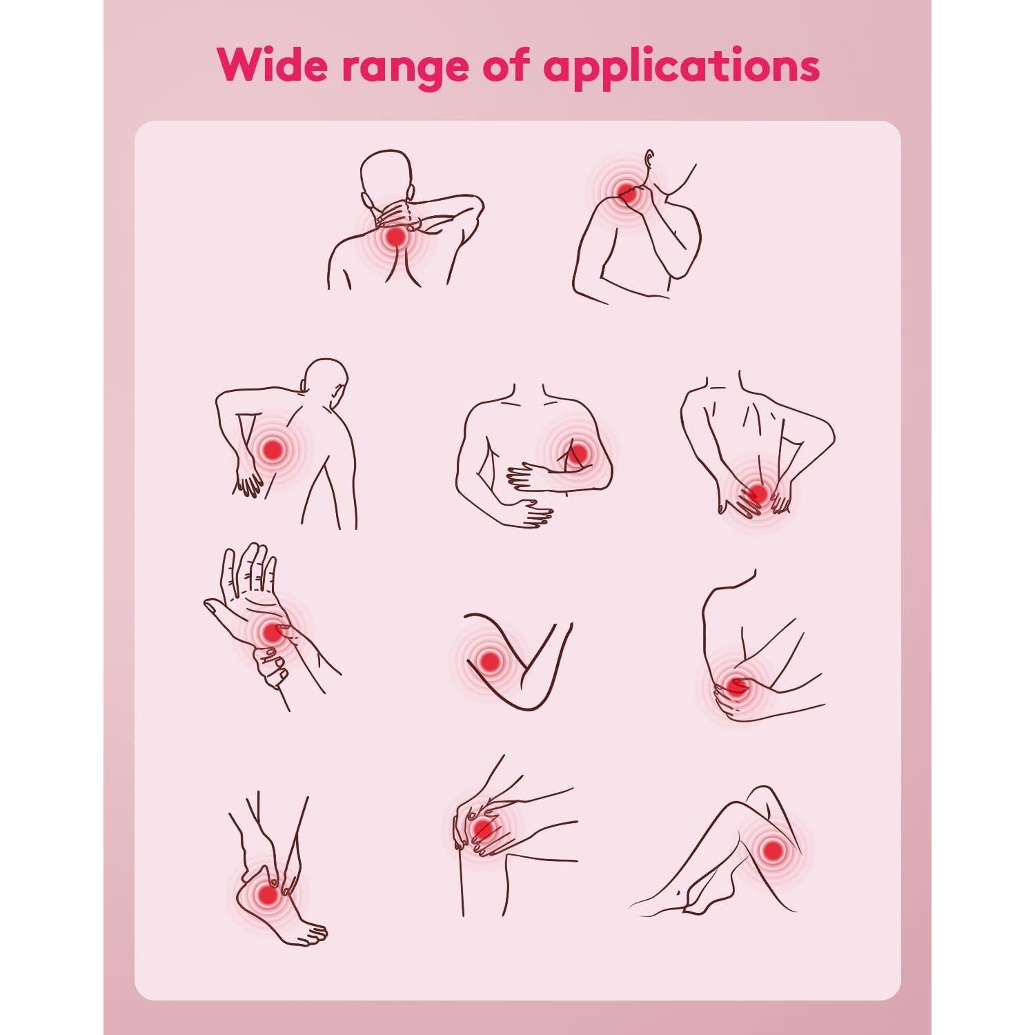 Cinturón Terapia Luz Roja UTK 850/660nm Alivio Dolor Articular