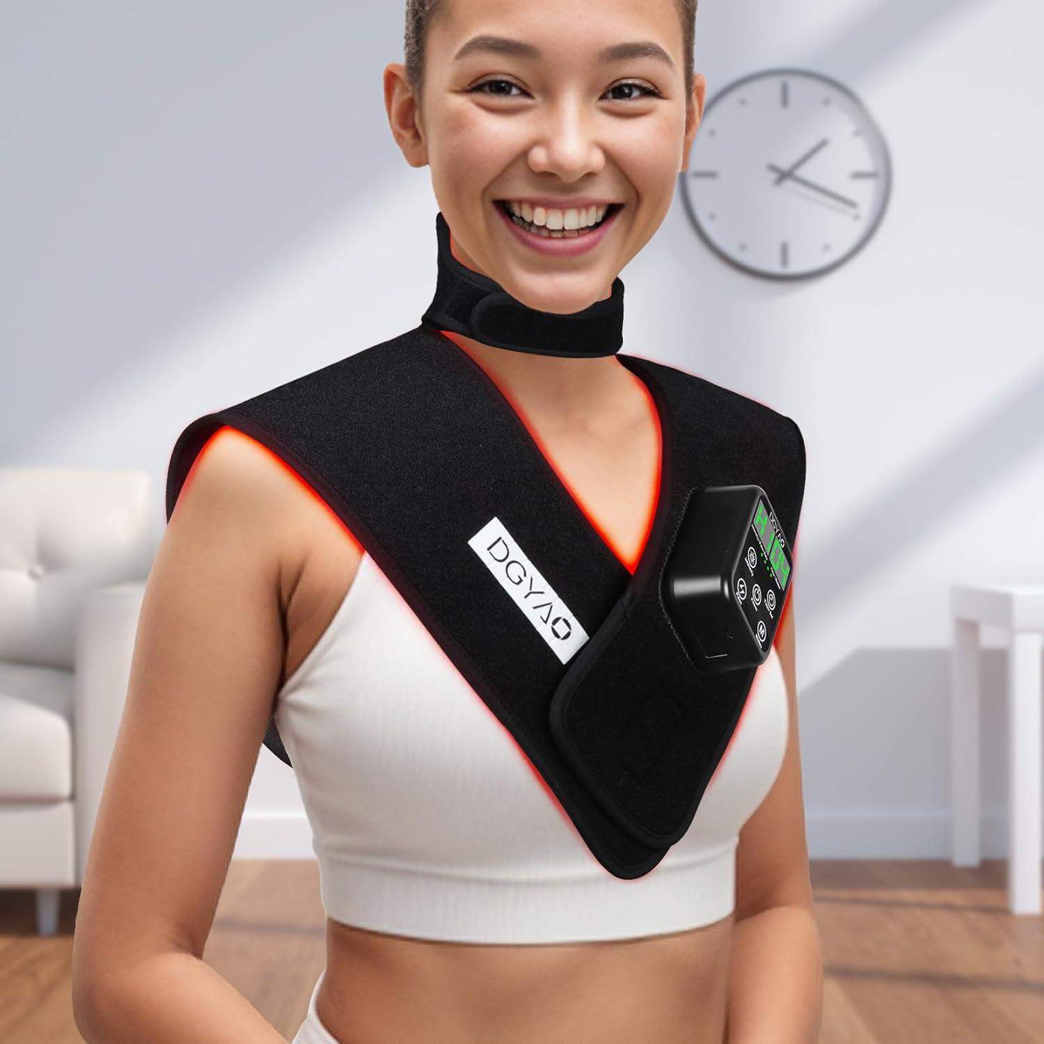 Terapia de Luz Roja Inalámbrica TUOYR para Cuello y Hombros