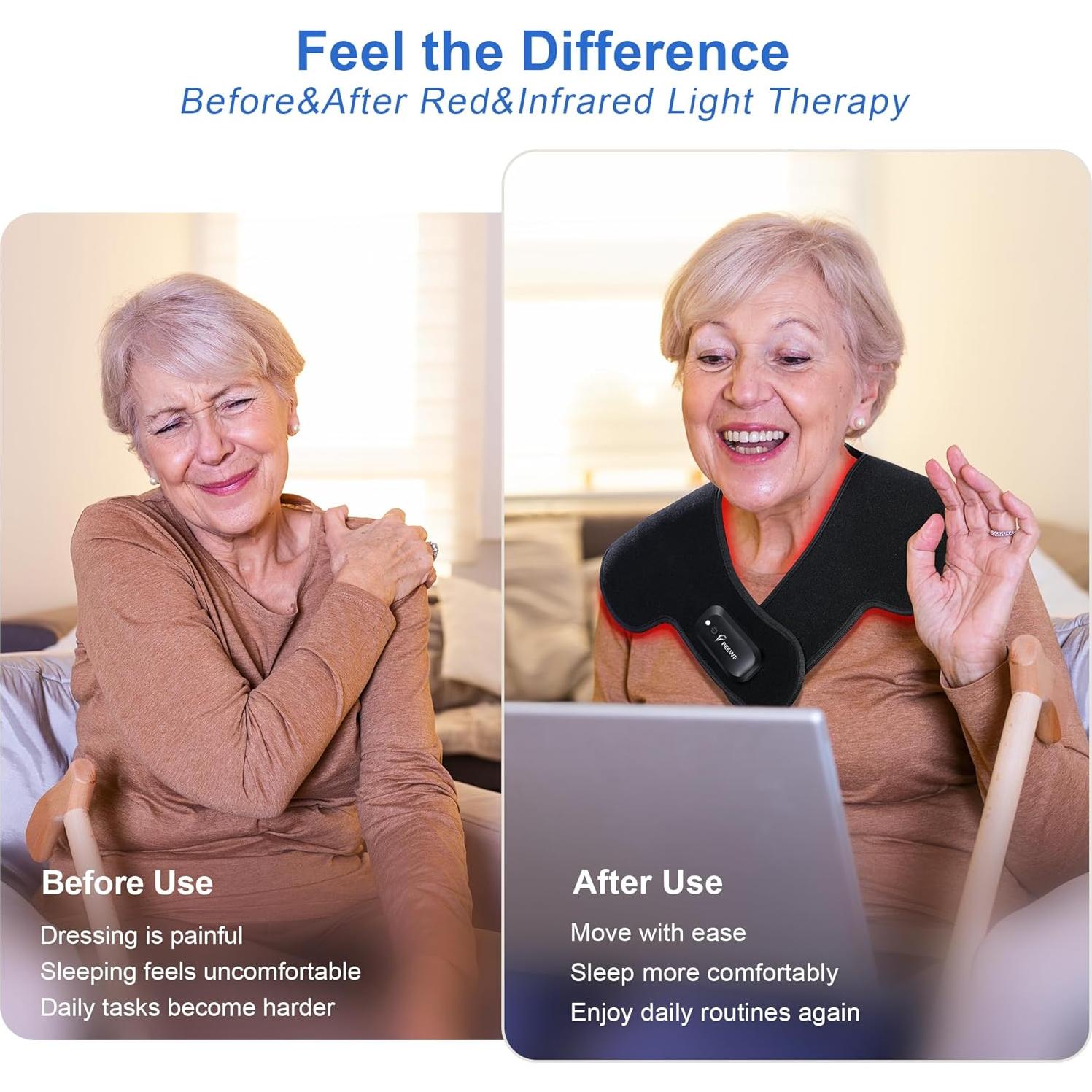 Almohadilla de Terapia de Luz PEEWF para Hombros 50x42cm