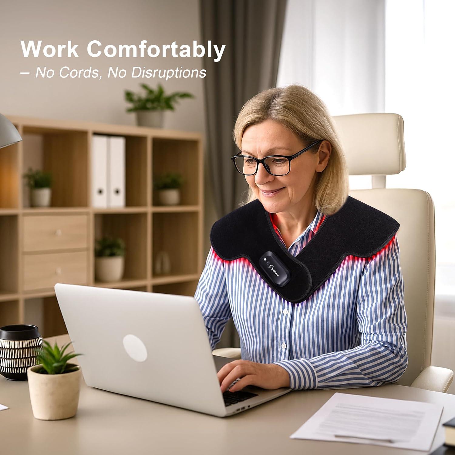 Almohadilla de Terapia de Luz PEEWF para Hombros 50x42cm