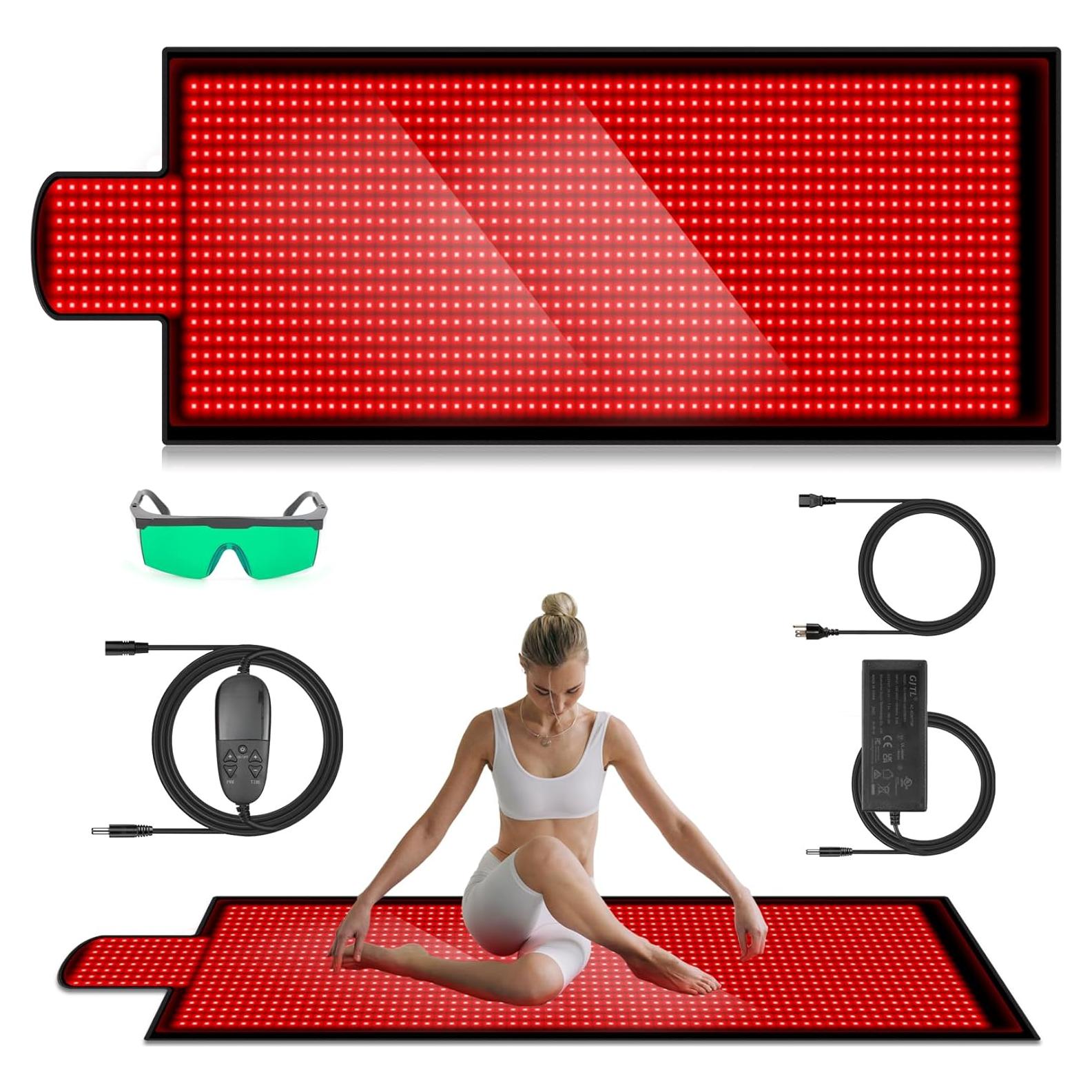 Manta de Terapia de Luz Roja DUBUXW 216x85 cm 1400 LEDs