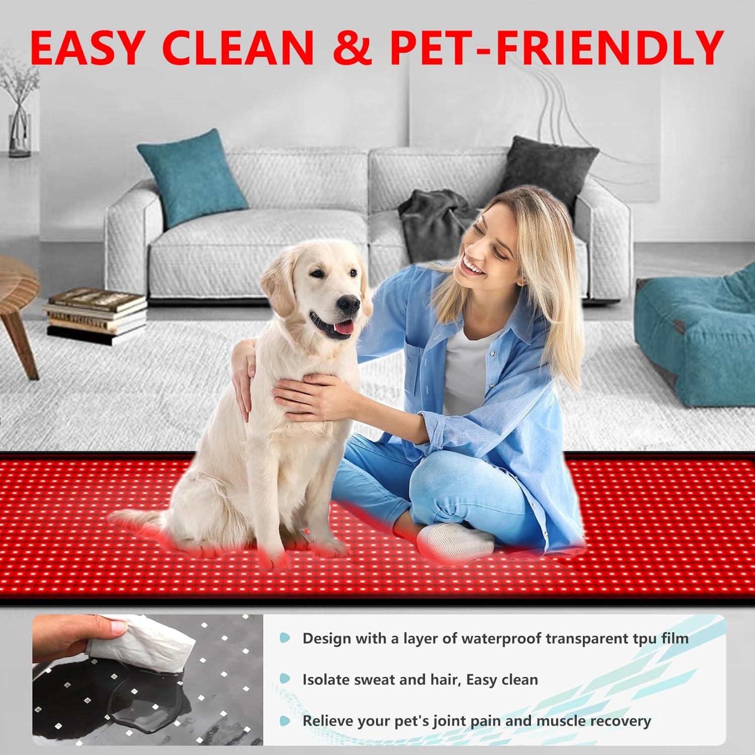 Manta de Terapia de Luz Roja DUBUXW 216x85 cm 1400 LEDs