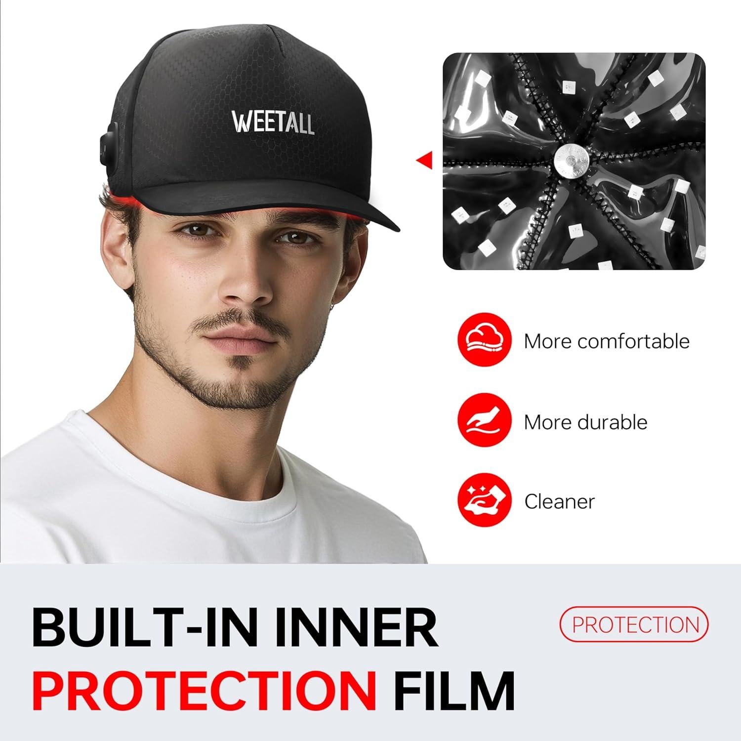 Gorro de Calor Inalámbrico WEETALL con Temporizador y Batería 2000mAh