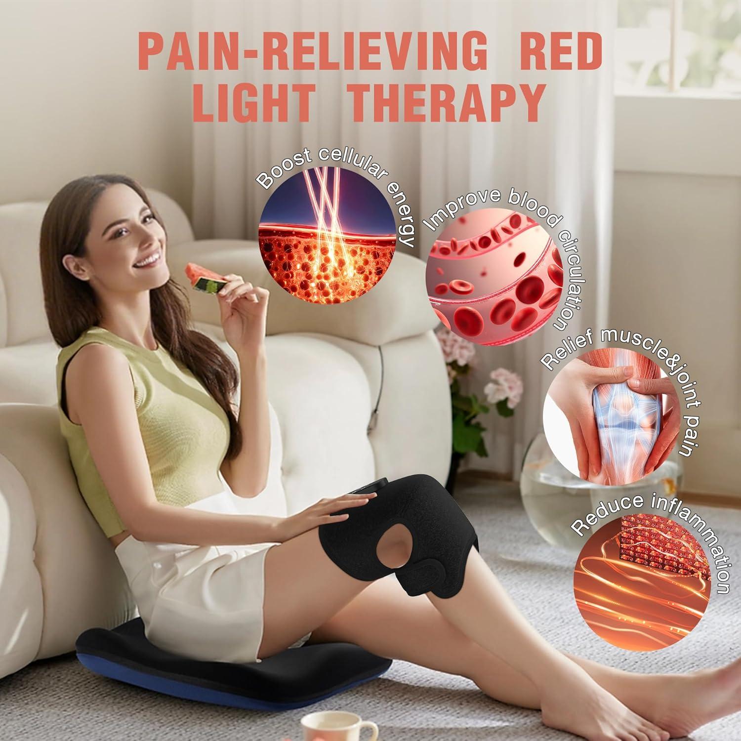 Férula de Rodilla con Luz Roja y Masaje Vibratorio Xilian