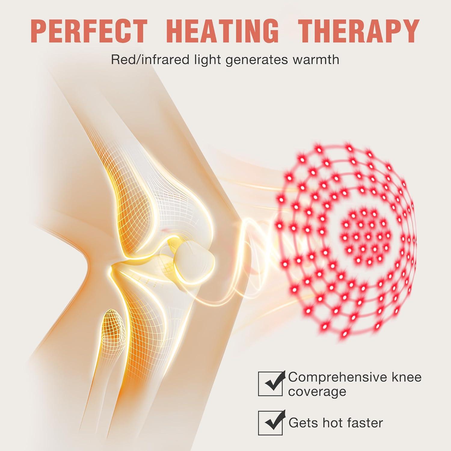 Férula de Rodilla con Luz Roja y Masaje Vibratorio Xilian