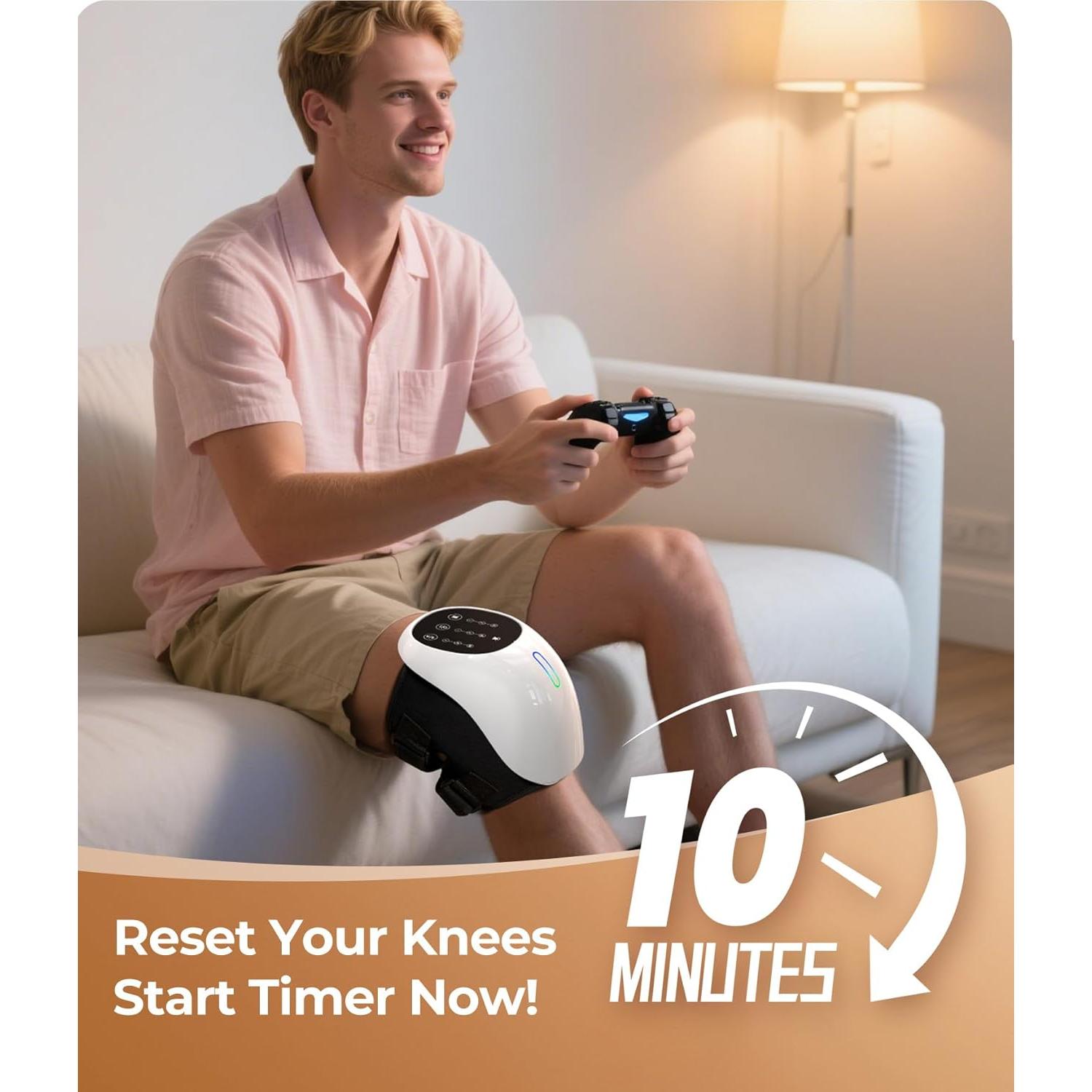 Masajeador de Rodillas Inalámbrico MSFOOT 360° con Calor