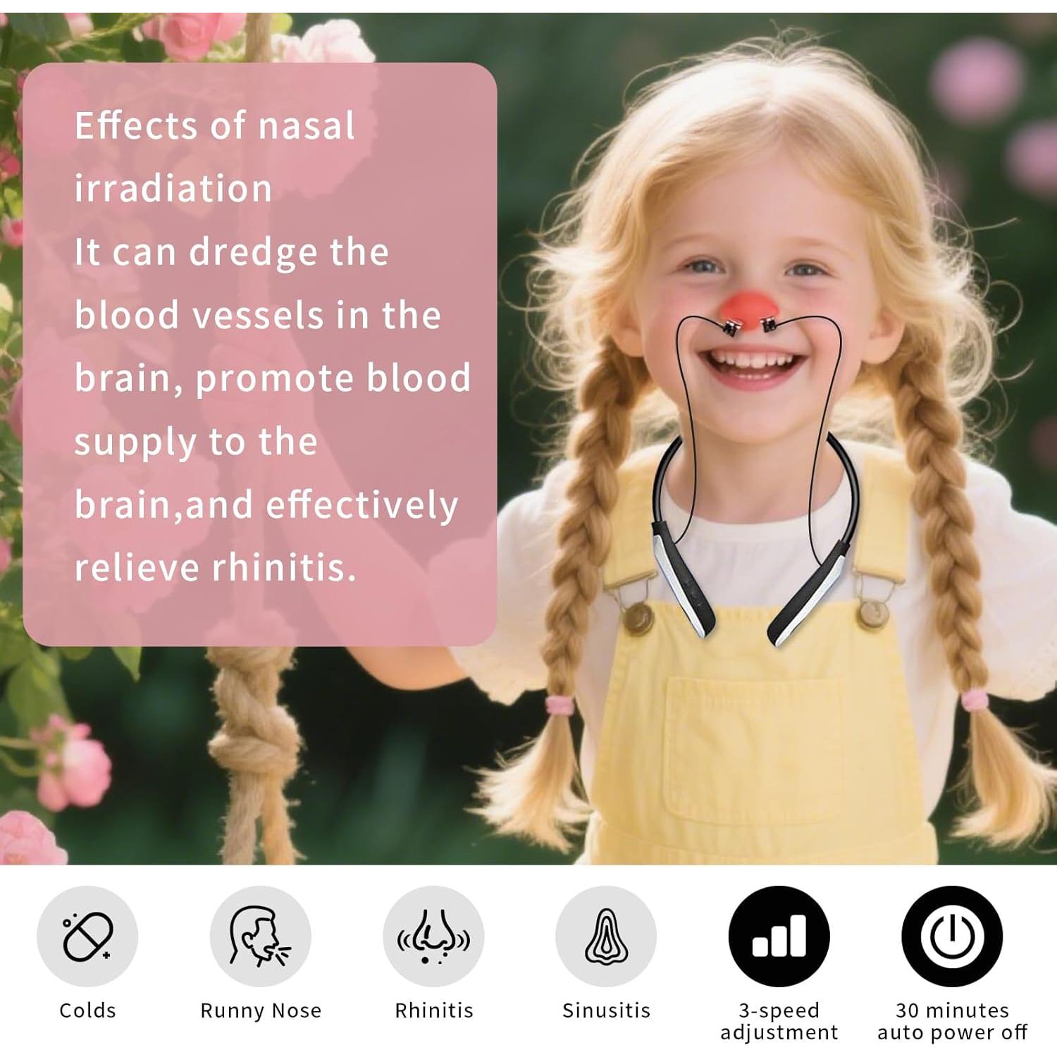 Dispositivo Terapia Luz Roja Jekohor 650nm 2 en 1 Nariz y Oídos