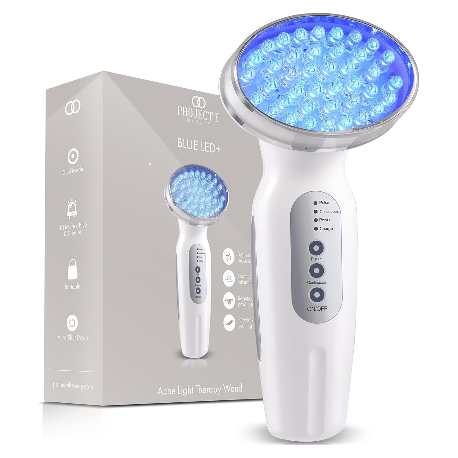 Terapia de Luz Azul LED Project E Beauty para Acné y Piel Grasa