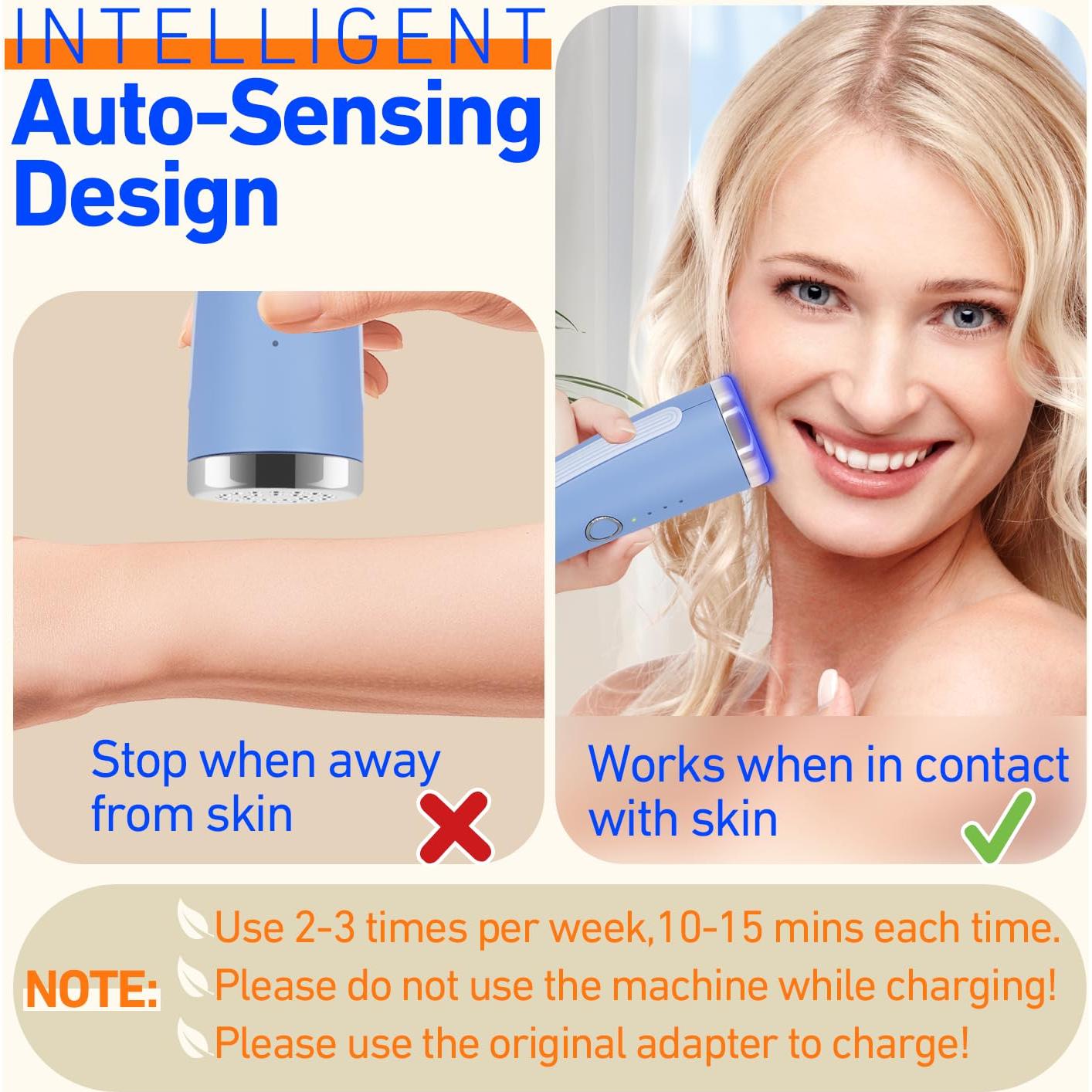 Varita Terapia Luz Azul LED XOIRMO para Acné - Compacta y Efectiva