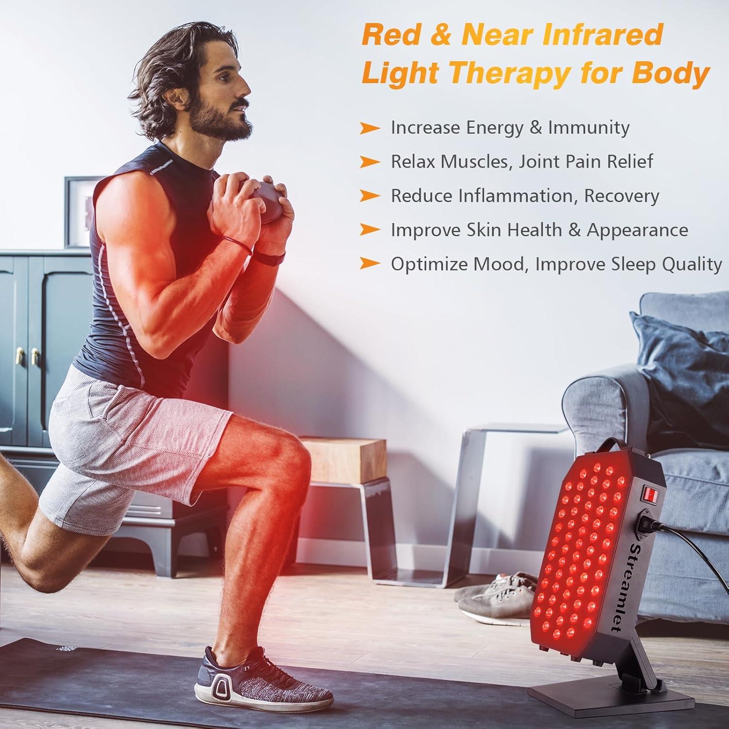 Panel de Terapia de Luz Roja Streamlet ST60 Ultra 60 LEDs 115W