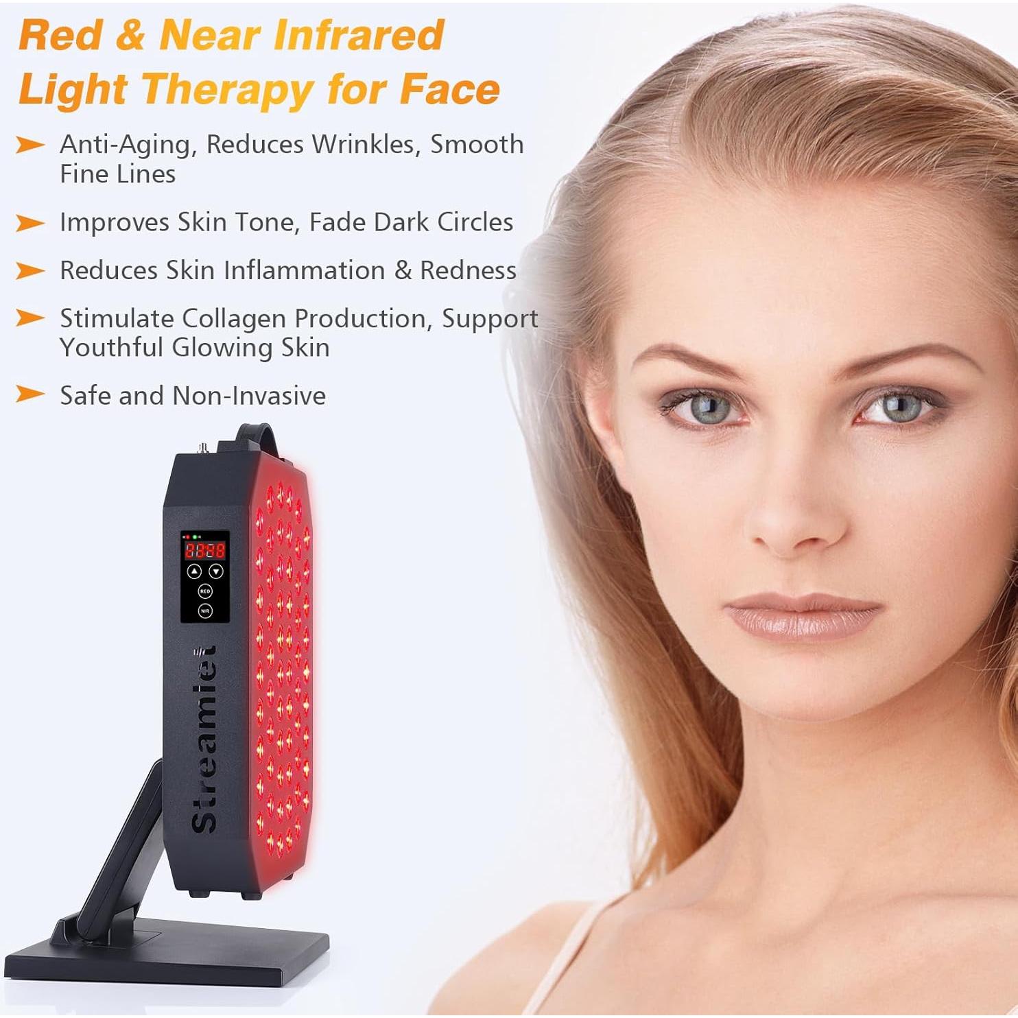 Panel de Terapia de Luz Roja Streamlet ST60 Ultra 60 LEDs 115W