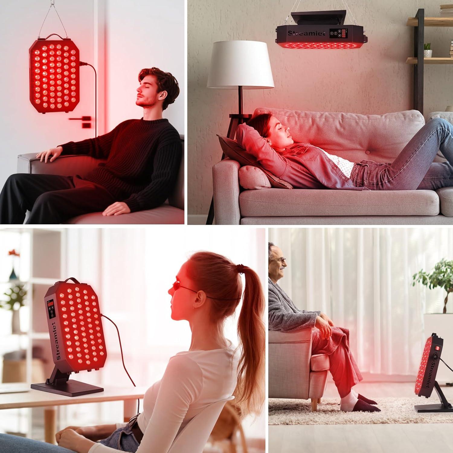 Panel de Terapia de Luz Roja Streamlet ST60 Ultra 60 LEDs 115W