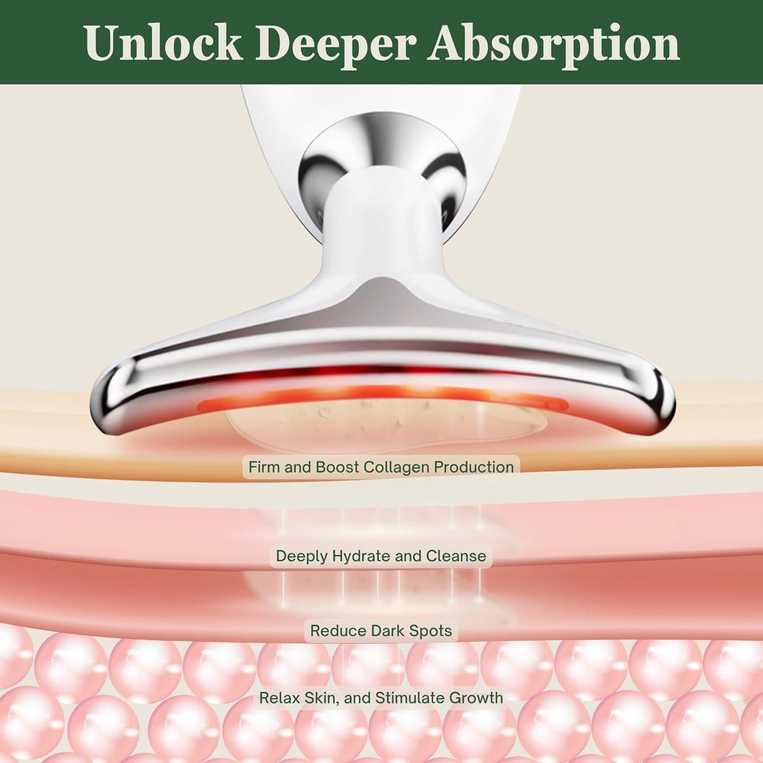 Masajeador de Luz Roja Eden & Elm 7 Modos para Piel Juvenil