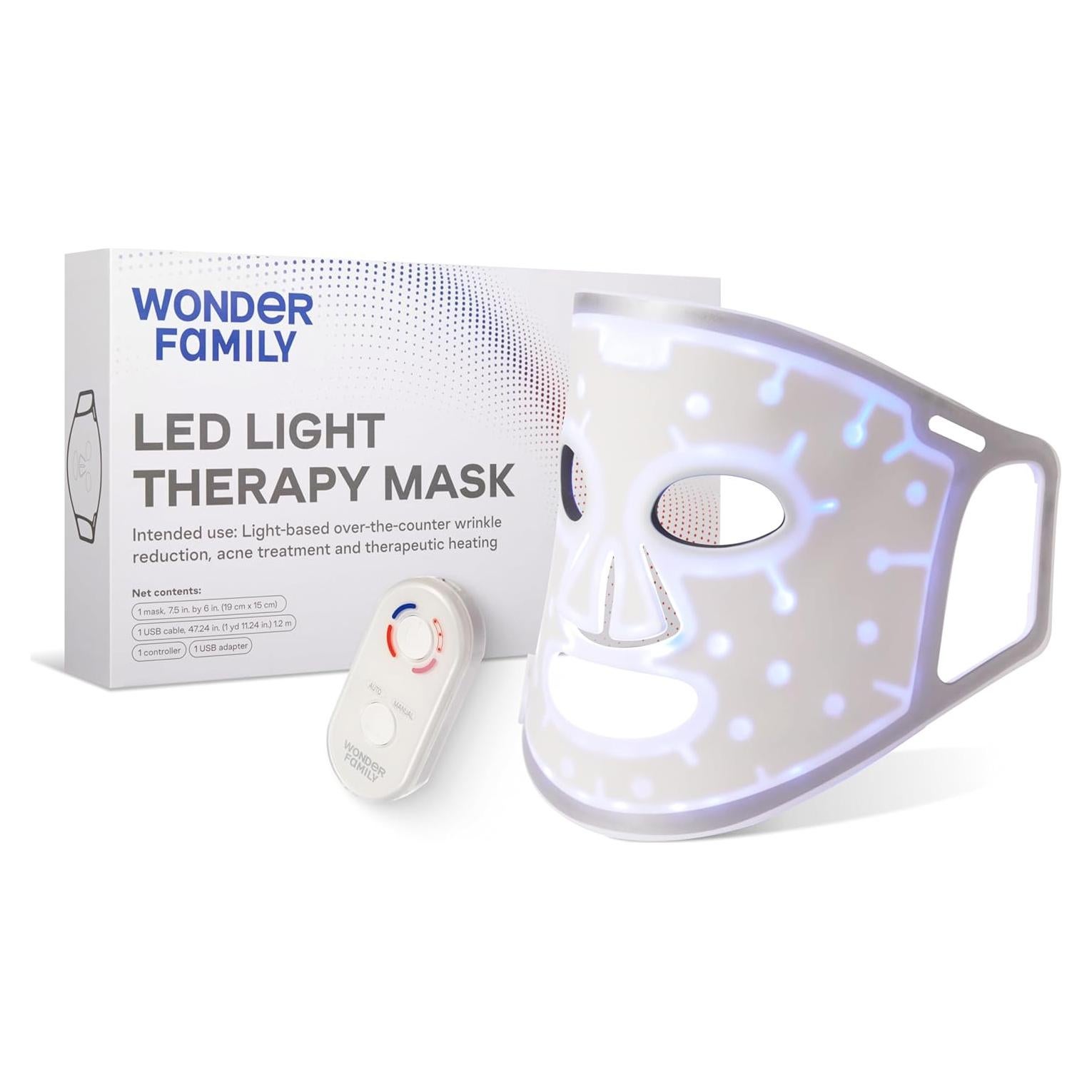 Máscara Facial LED Terapia de Luz Wonder Family - Cuidado Piel