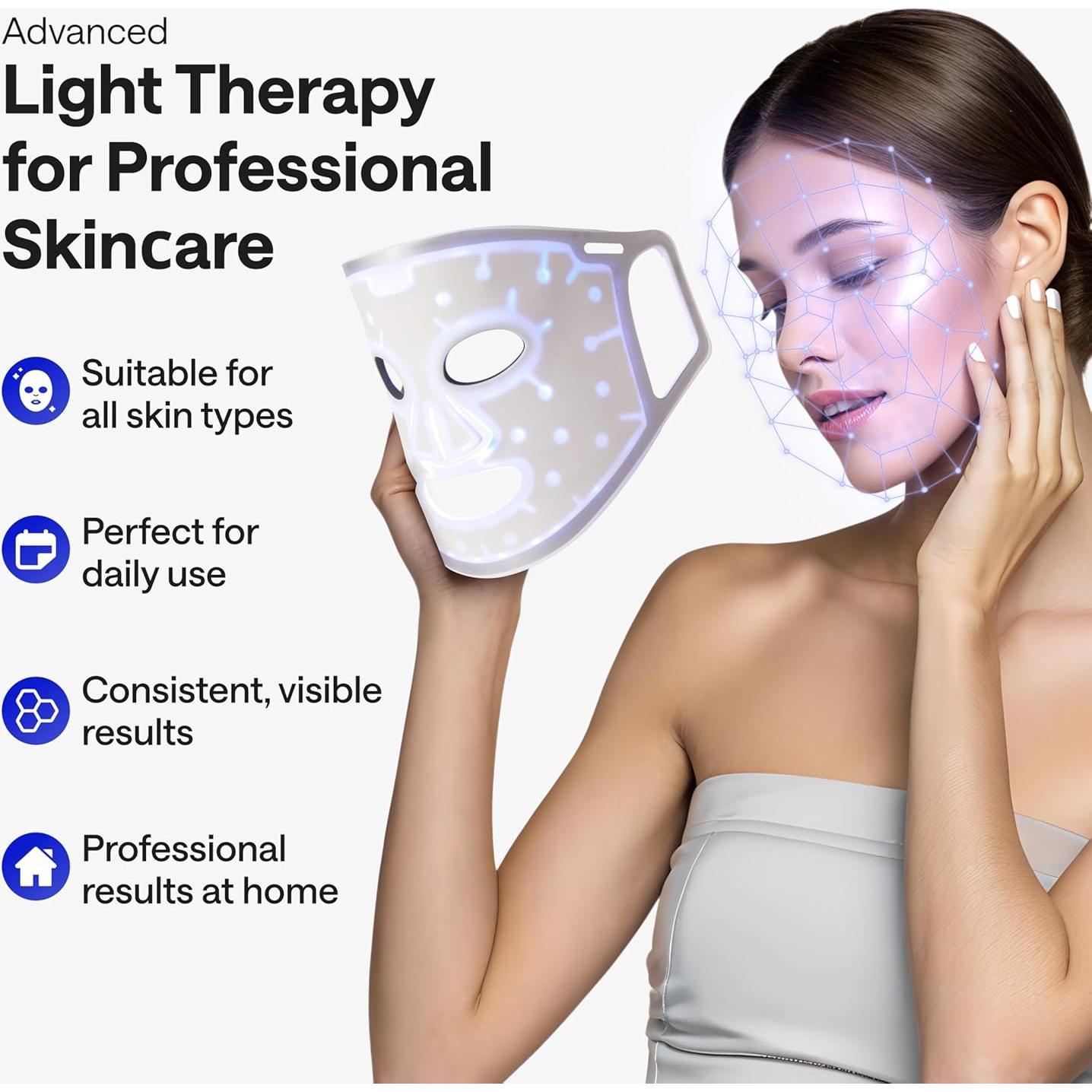 Máscara Facial LED Terapia de Luz Wonder Family - Cuidado Piel