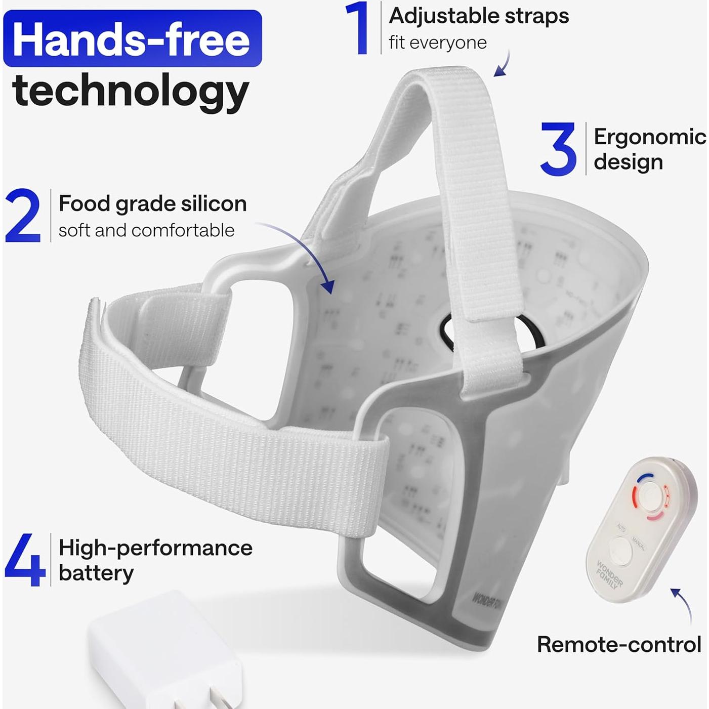 Máscara Facial LED Terapia de Luz Wonder Family - Cuidado Piel