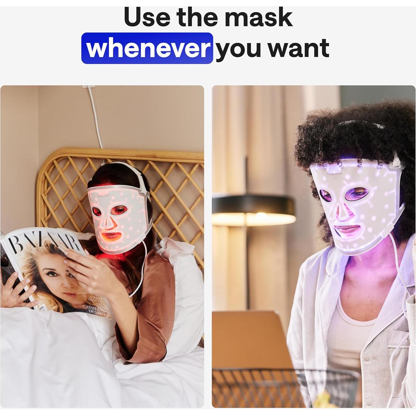 Máscara Facial LED Terapia de Luz Wonder Family - Cuidado Piel