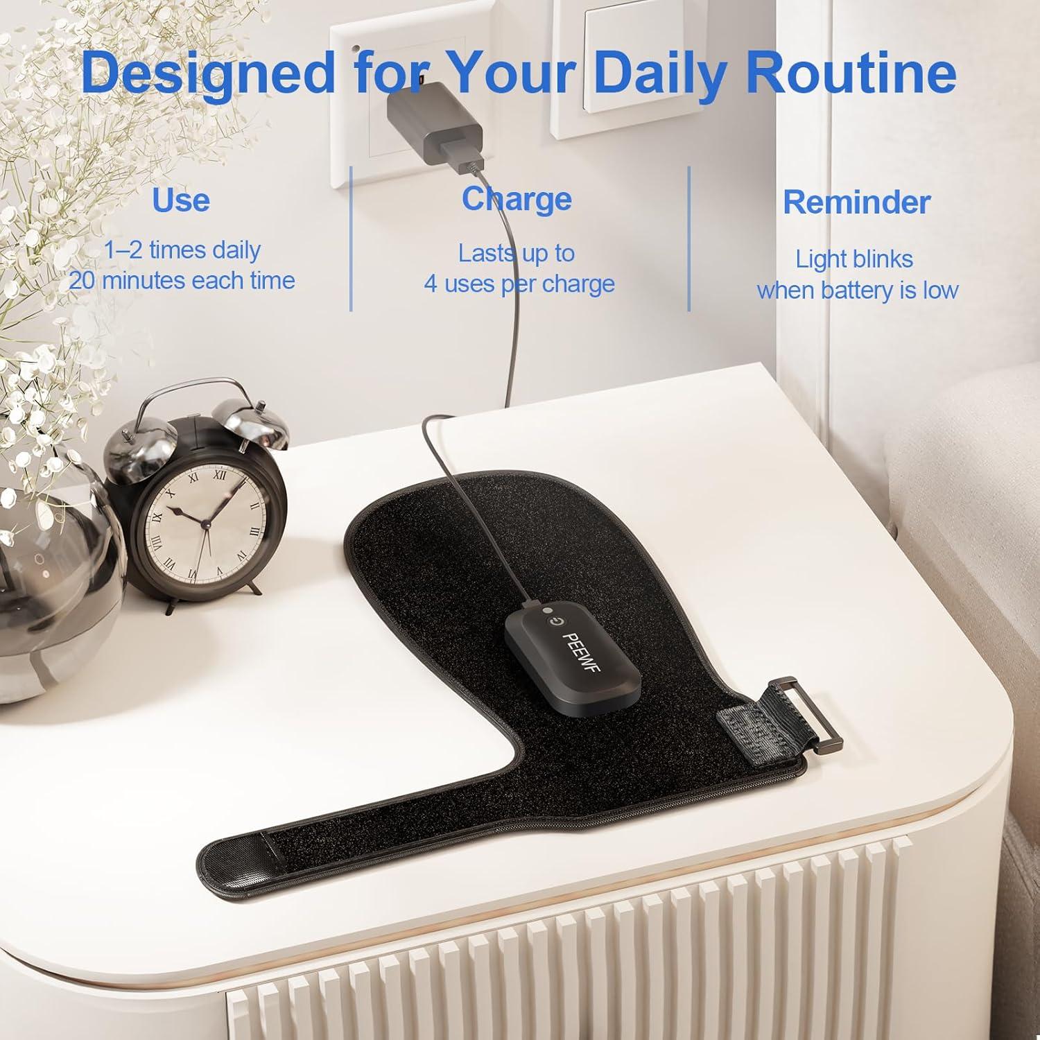 Guante Terapia Luz Roja Inalámbrico PEEWF para Manos - Alivio Artritis