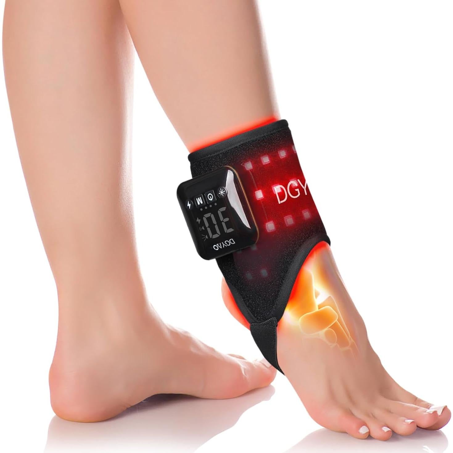Envoltura Terapia Luz Roja DGYAO 660nm/850nm Alivio Dolor Tobillo