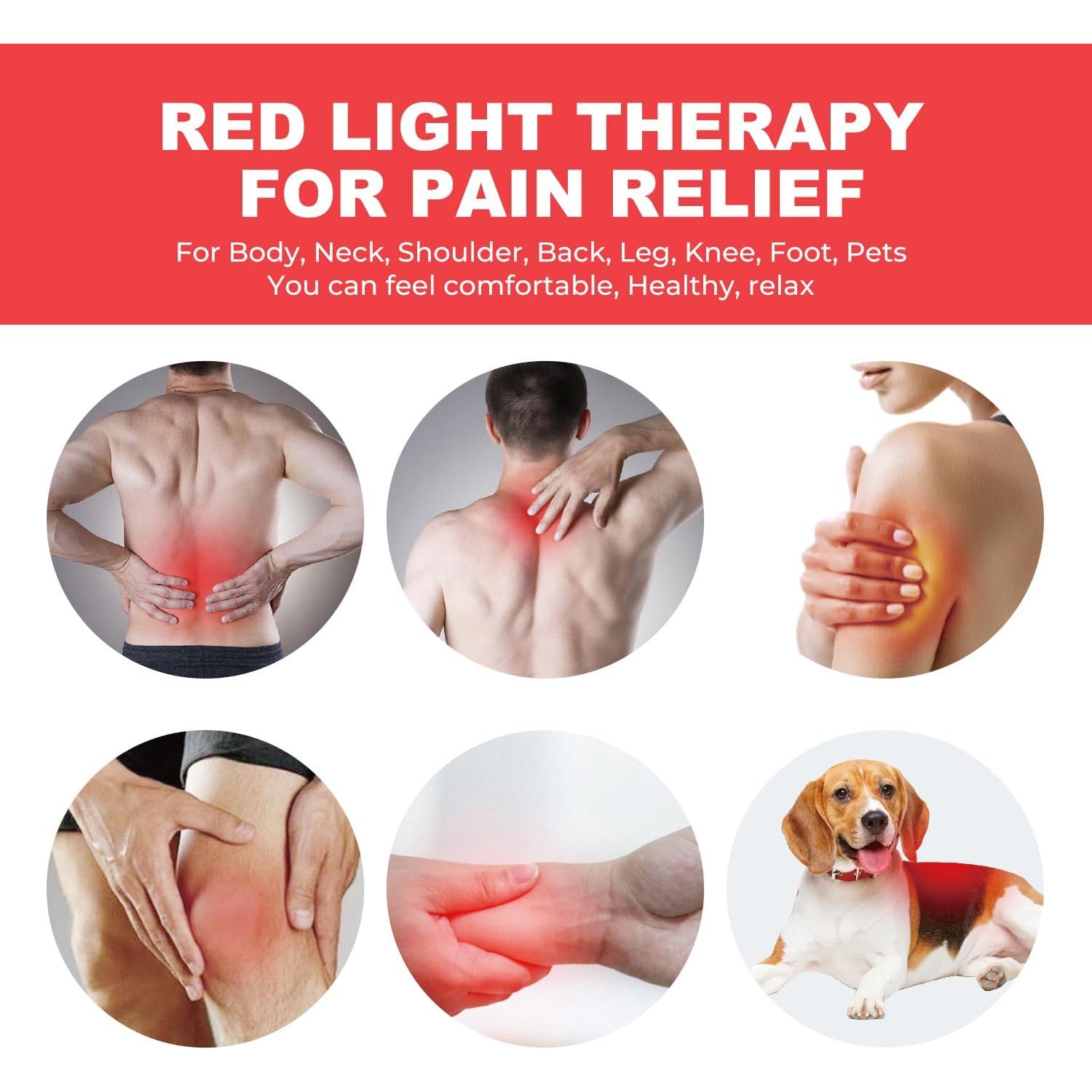 Cinturón Masajeador de Vibración GLOHFAN con Luz Roja e Infrarroja