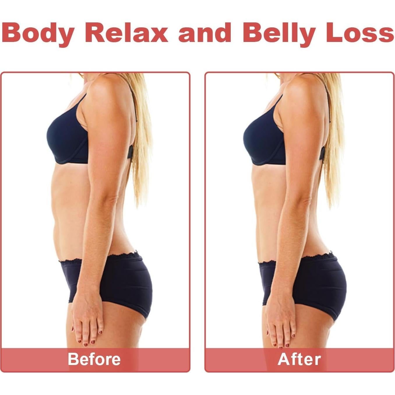 Cinturón Masajeador de Vibración GLOHFAN con Luz Roja e Infrarroja