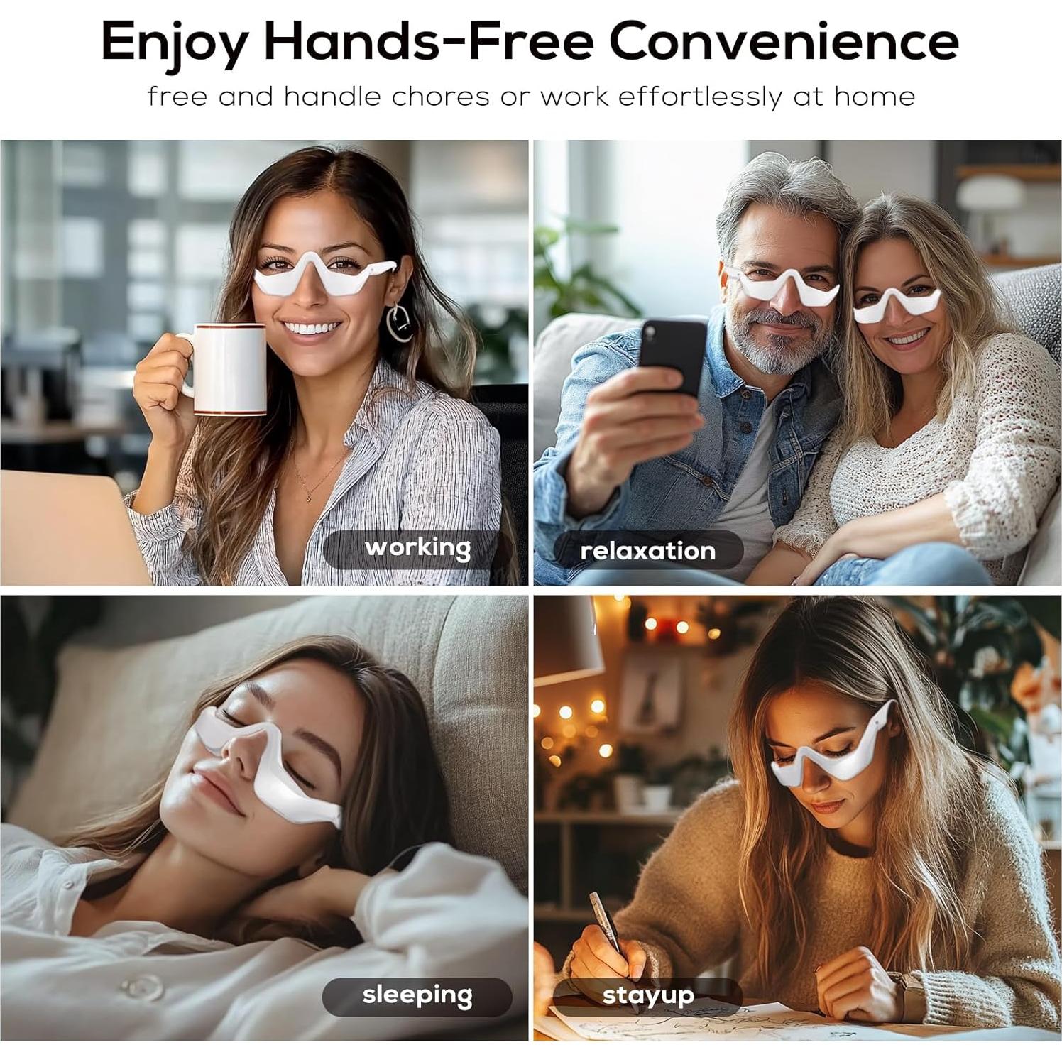 Gafas de Terapia de Luz Roja CANTENDO para Ojos - Masajeador LED