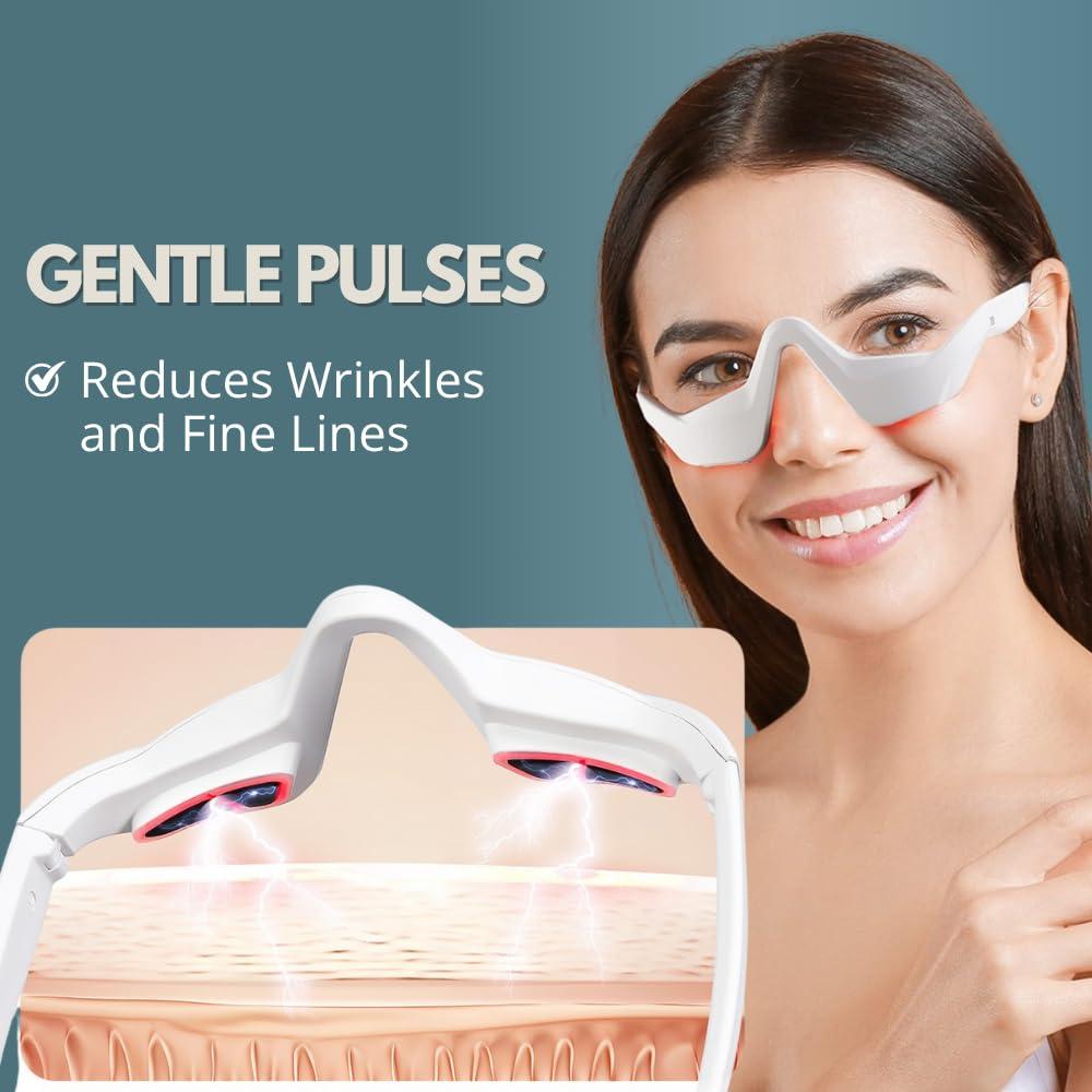 Masajeador de Ojos Zeencare con Terapia de Luz Roja