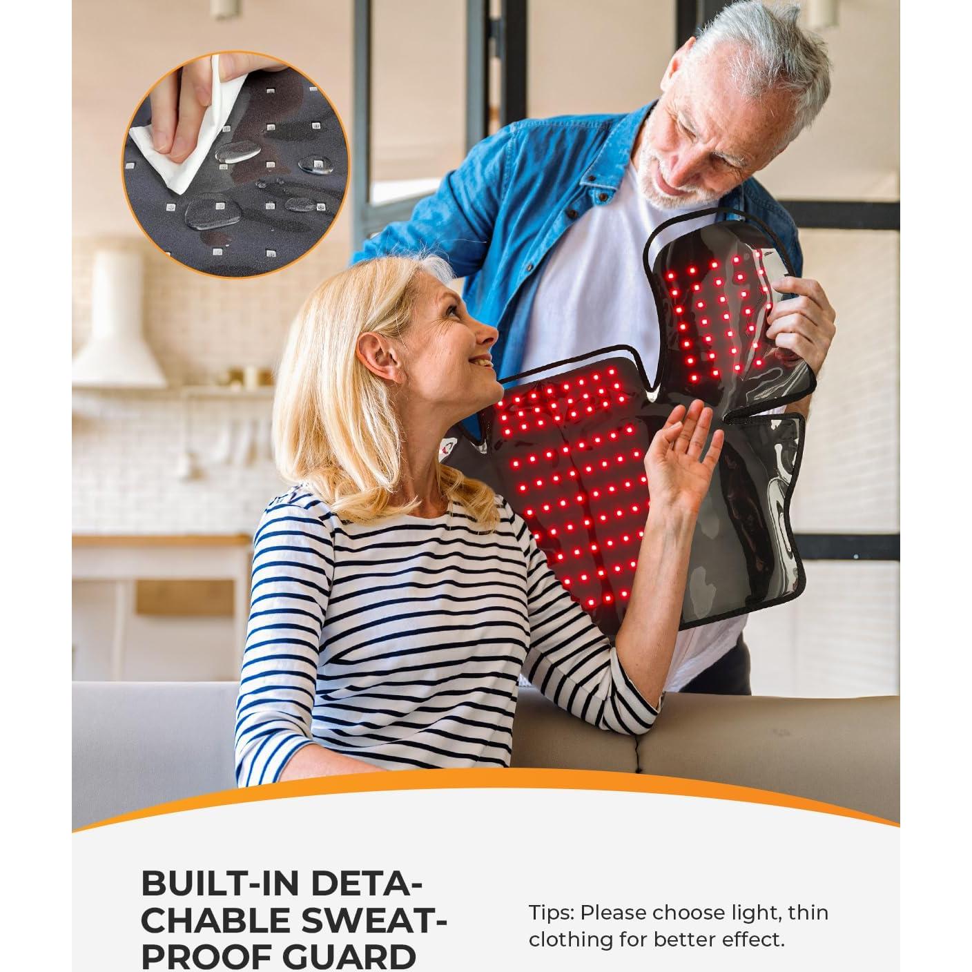 Almohadilla de Terapia de Luz Roja CooCoCo 60x44cm Alivio Dolor