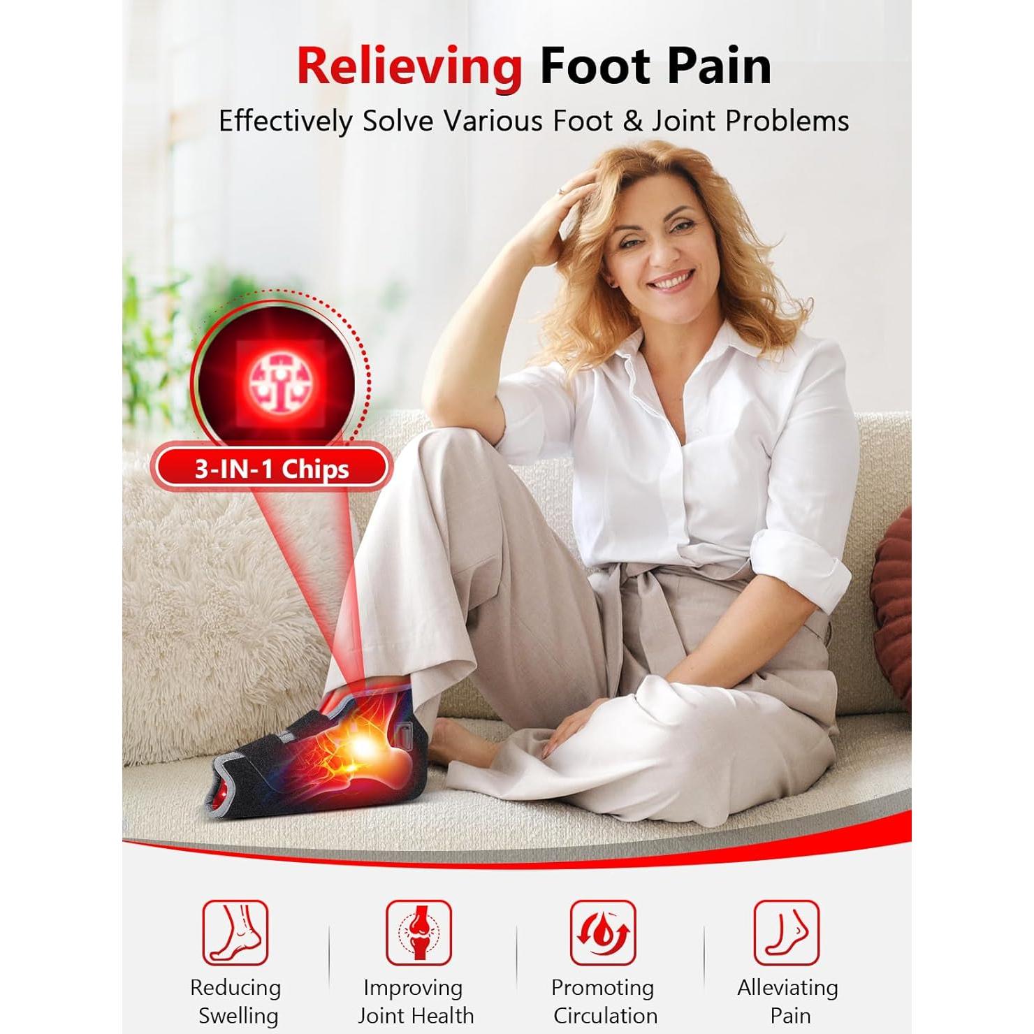 Terapia de Luz Roja para Pies ROMISA 660nm 850nm Calor