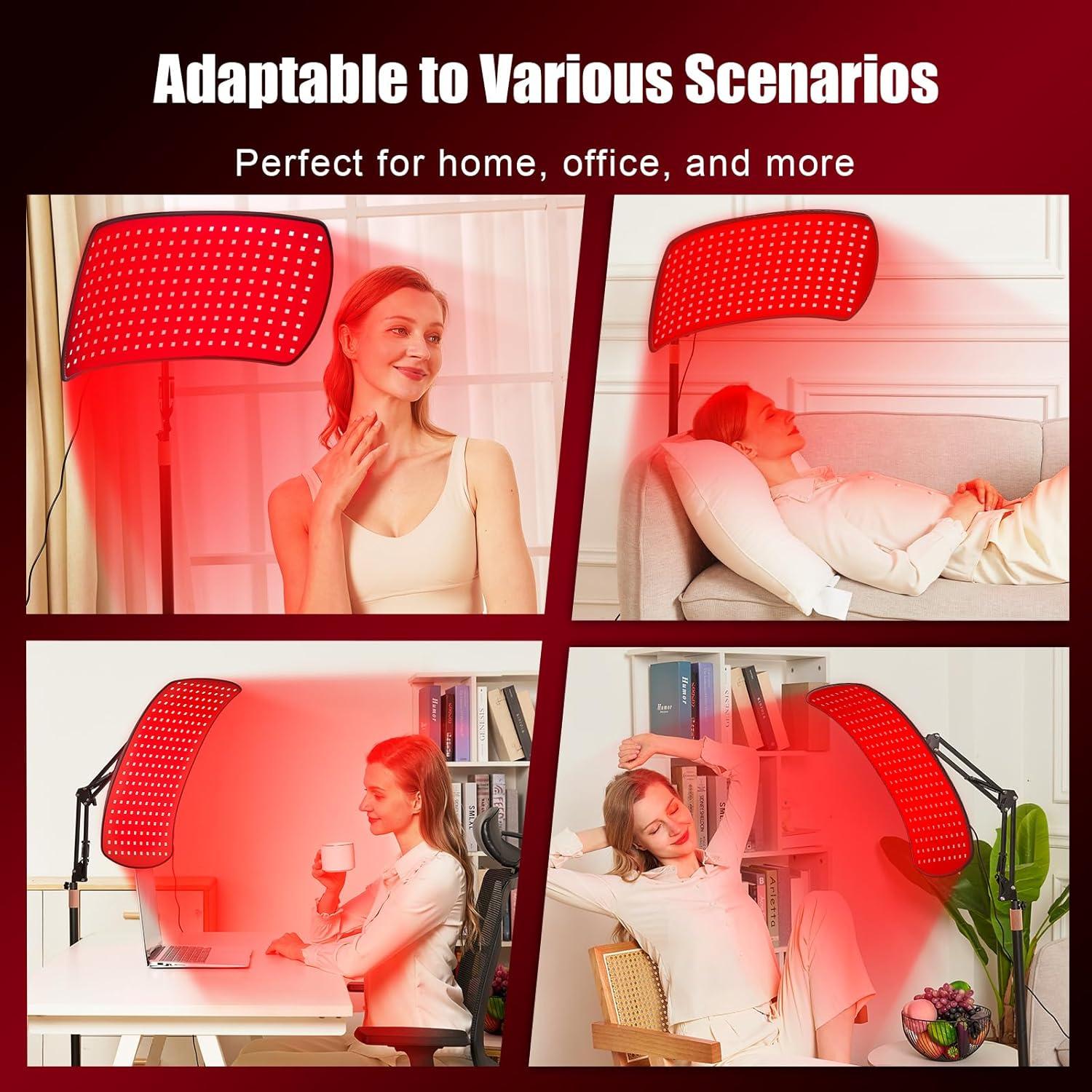 Lámpara de Terapia de Luz Roja Vortro 600 Perlas 10 en 1 Ajustable