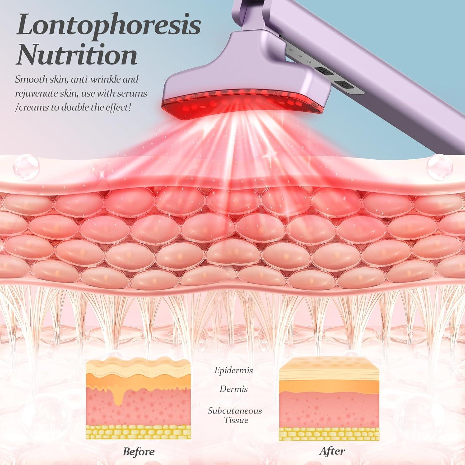 Varita de Terapia de Luz Roja VWQ con 7 Colores y Masaje
