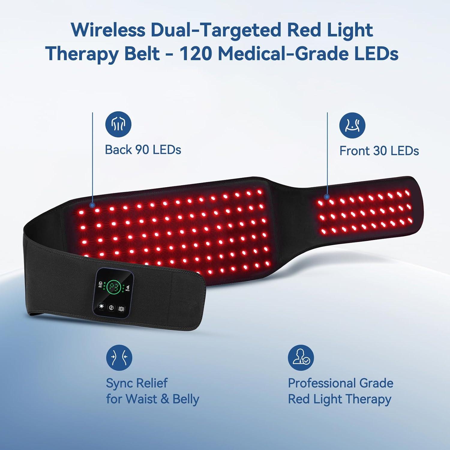 Cinturón de Terapia de Luz Roja Inalámbrico CAREMORR Thera-L