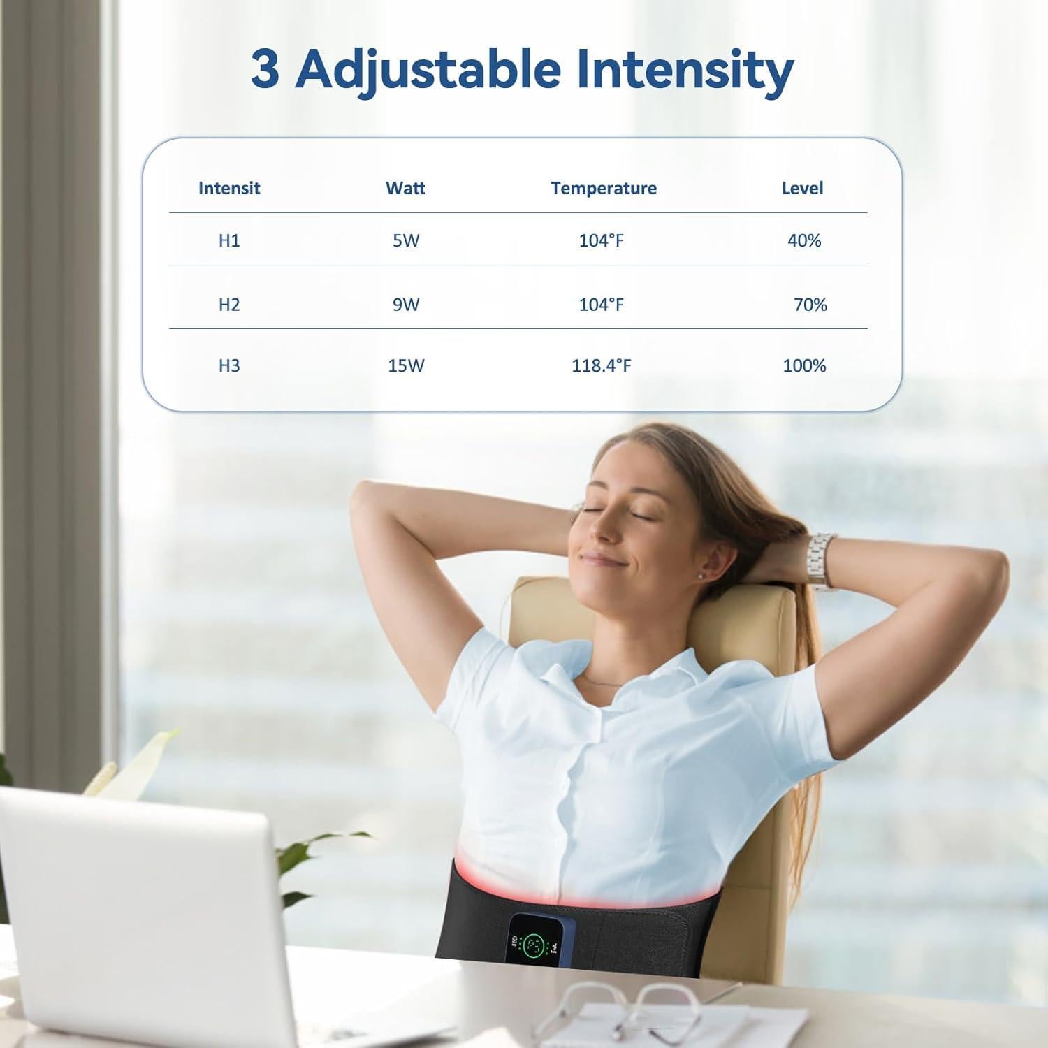 Cinturón de Terapia de Luz Roja Inalámbrico CAREMORR Thera-L