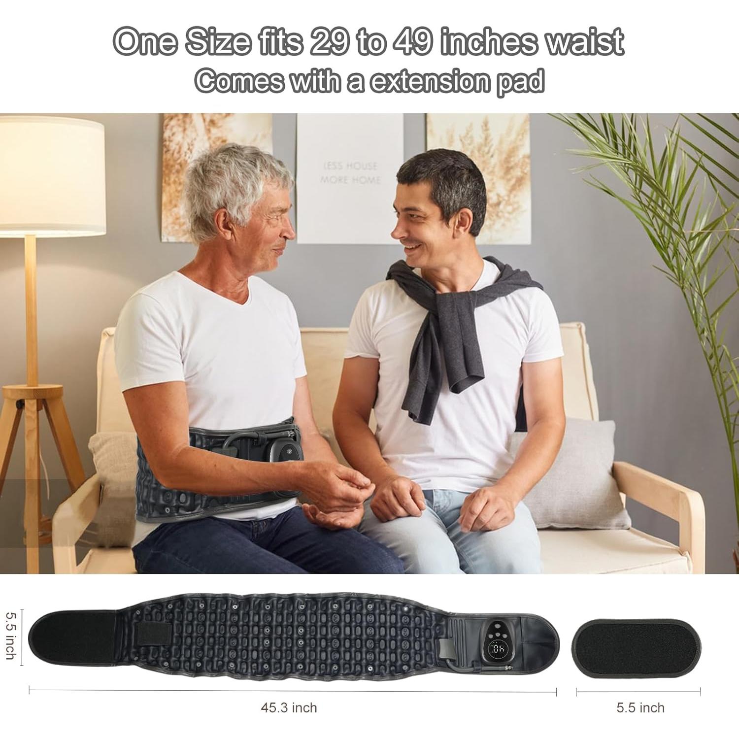 Almohadilla Térmica Inalámbrica Oramuon con Luz Roja y Cinturón de Descompresión