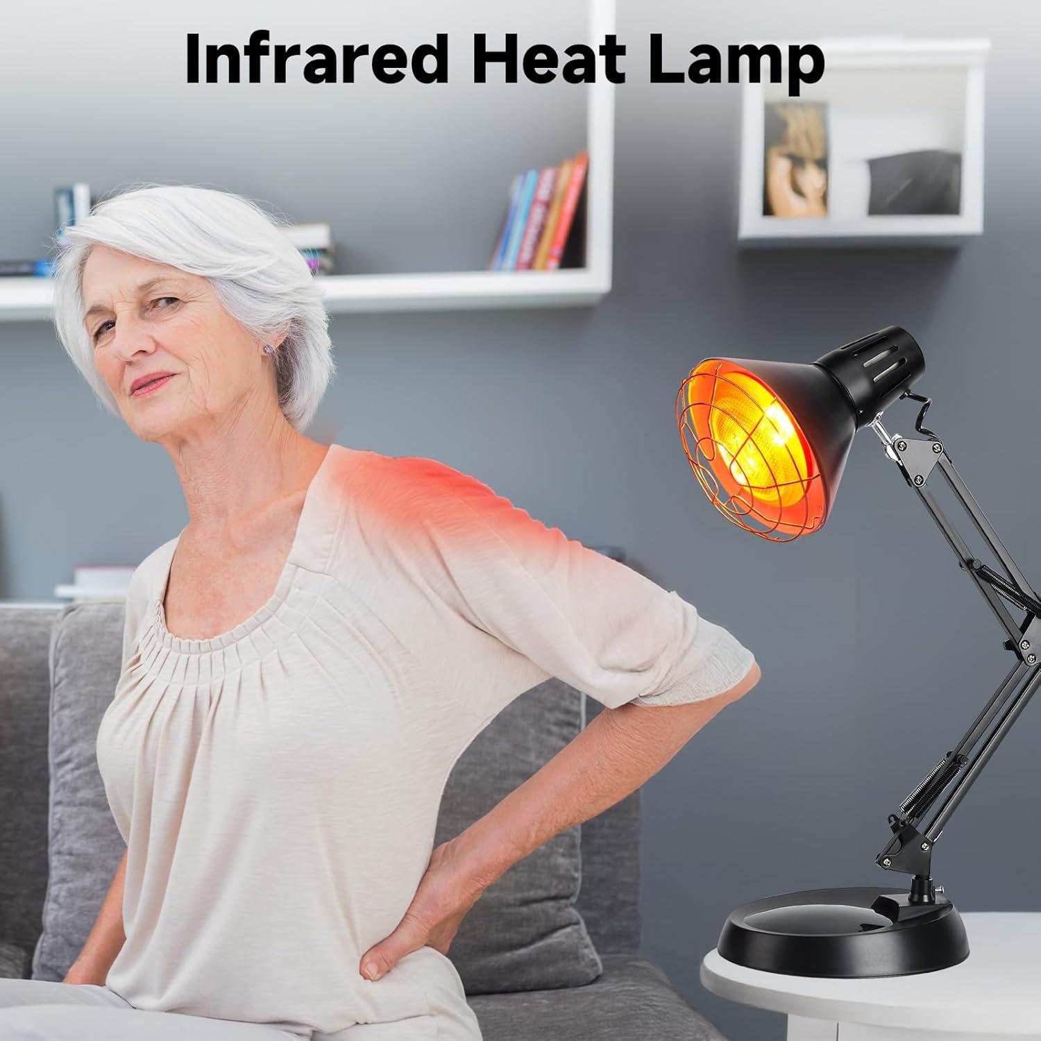 Lámpara de Calor Infrarroja Hoakya 150W con Temporizador