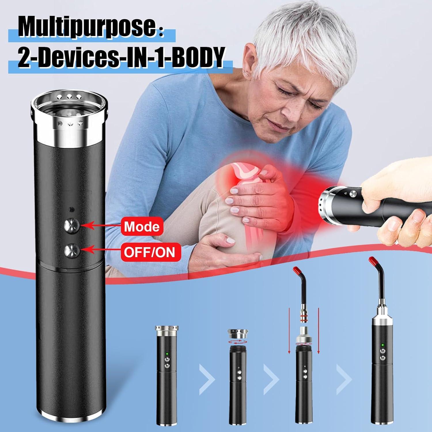 Terapia de Luz Roja Infrarroja LONLIKE para Dolor y Herpes Labial