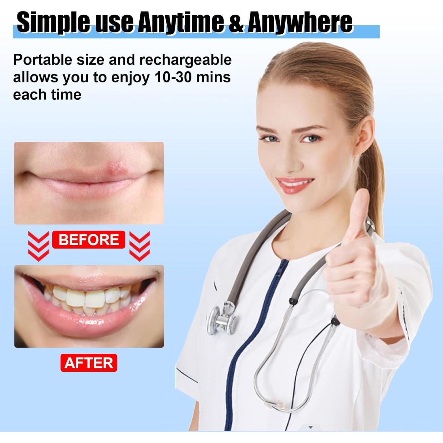 Terapia de Luz Roja Infrarroja LONLIKE para Dolor y Herpes Labial